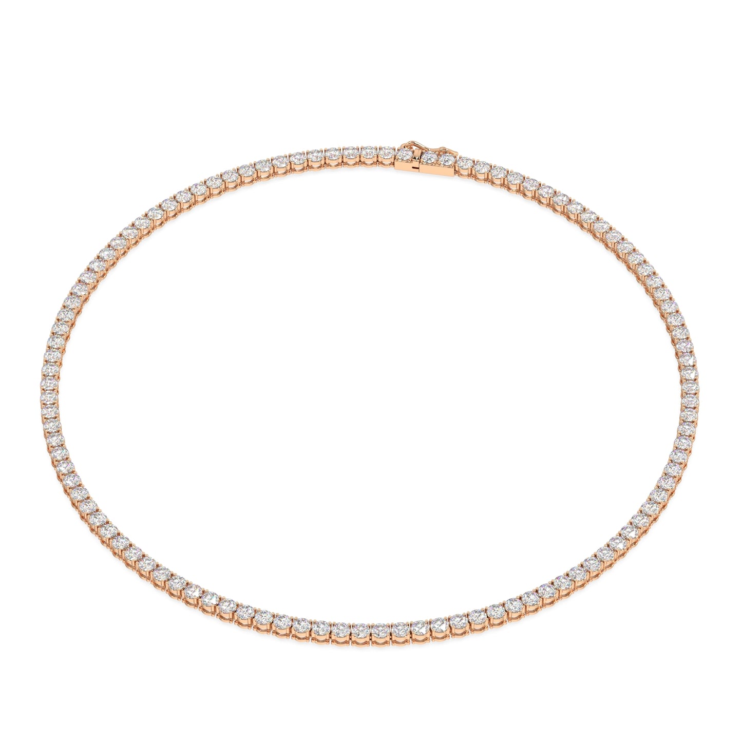 Modern Classic Tennis Necklace