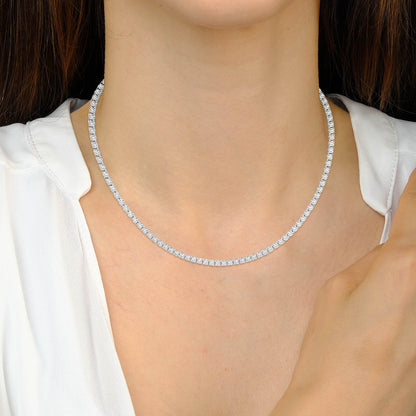 Modern Classic Tennis Necklace