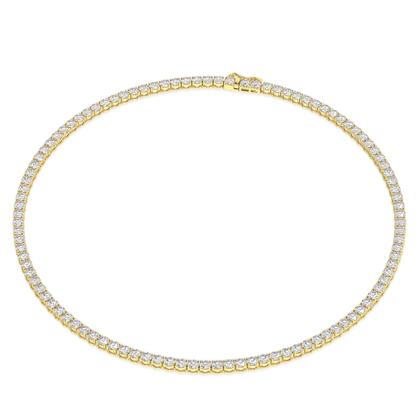 Modern Classic Tennis Necklace