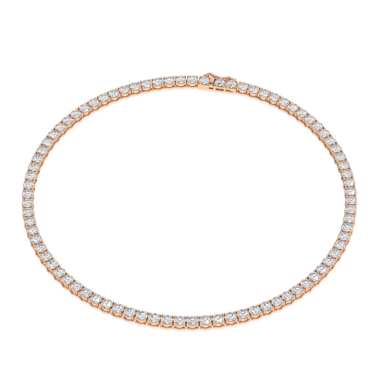 Modern Classic Tennis Necklace