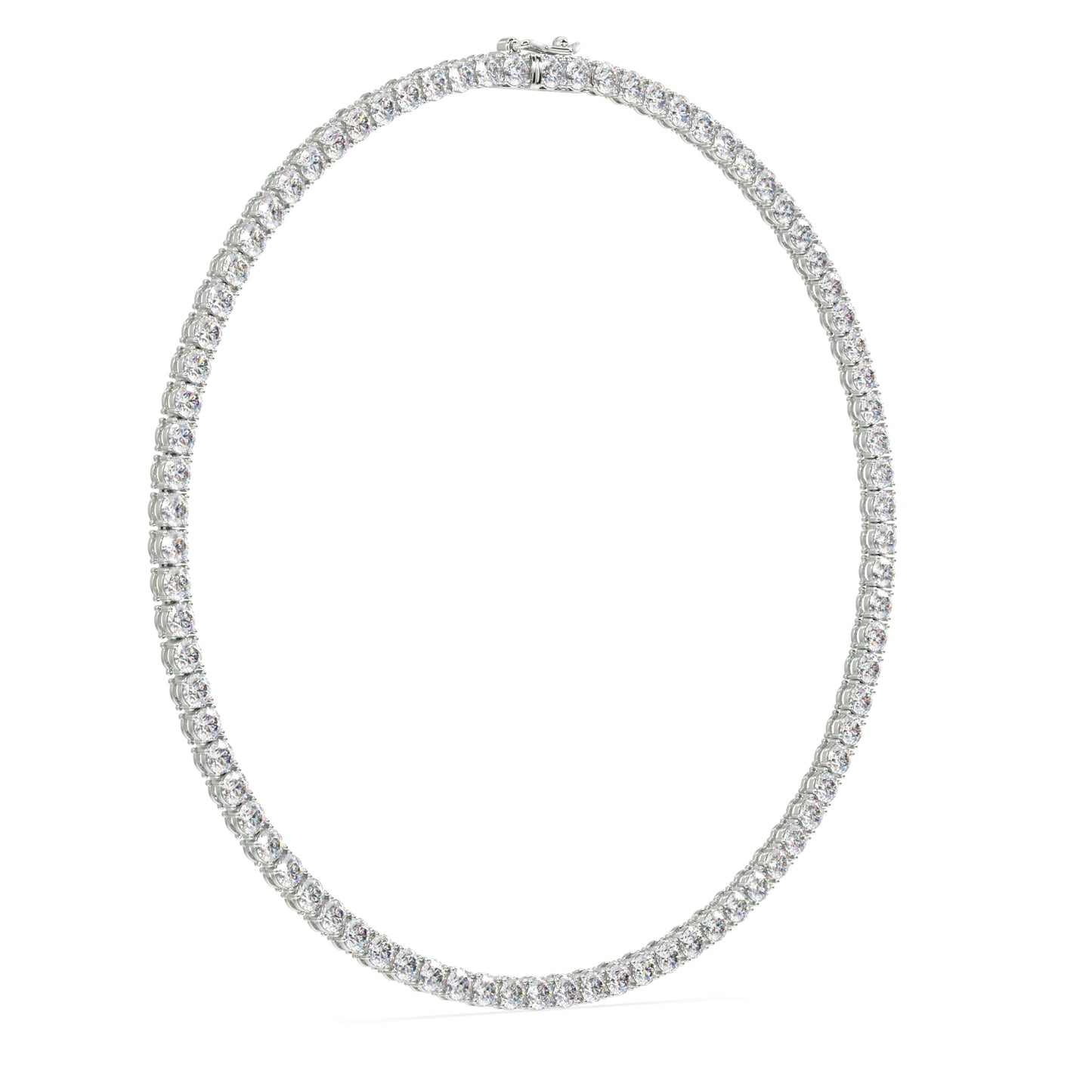 Modern Classic Tennis Necklace