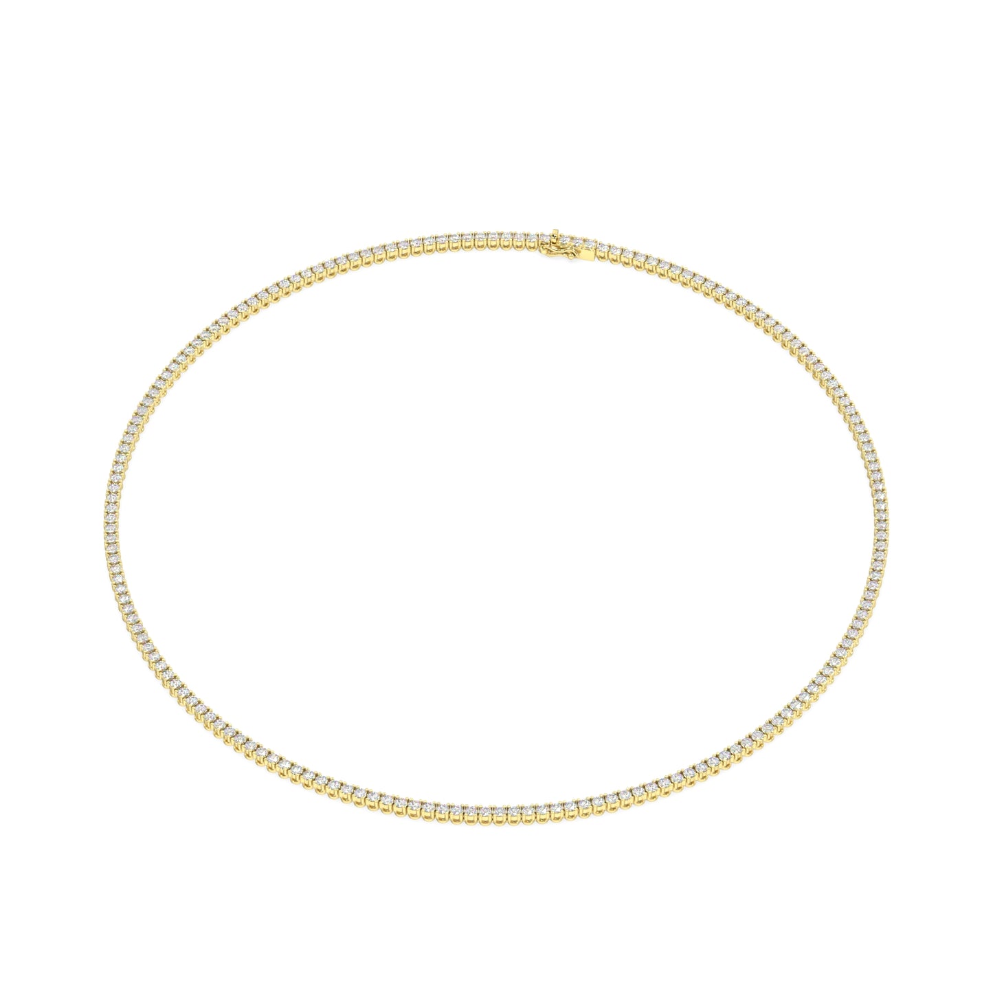 Modern Classic Tennis Necklace