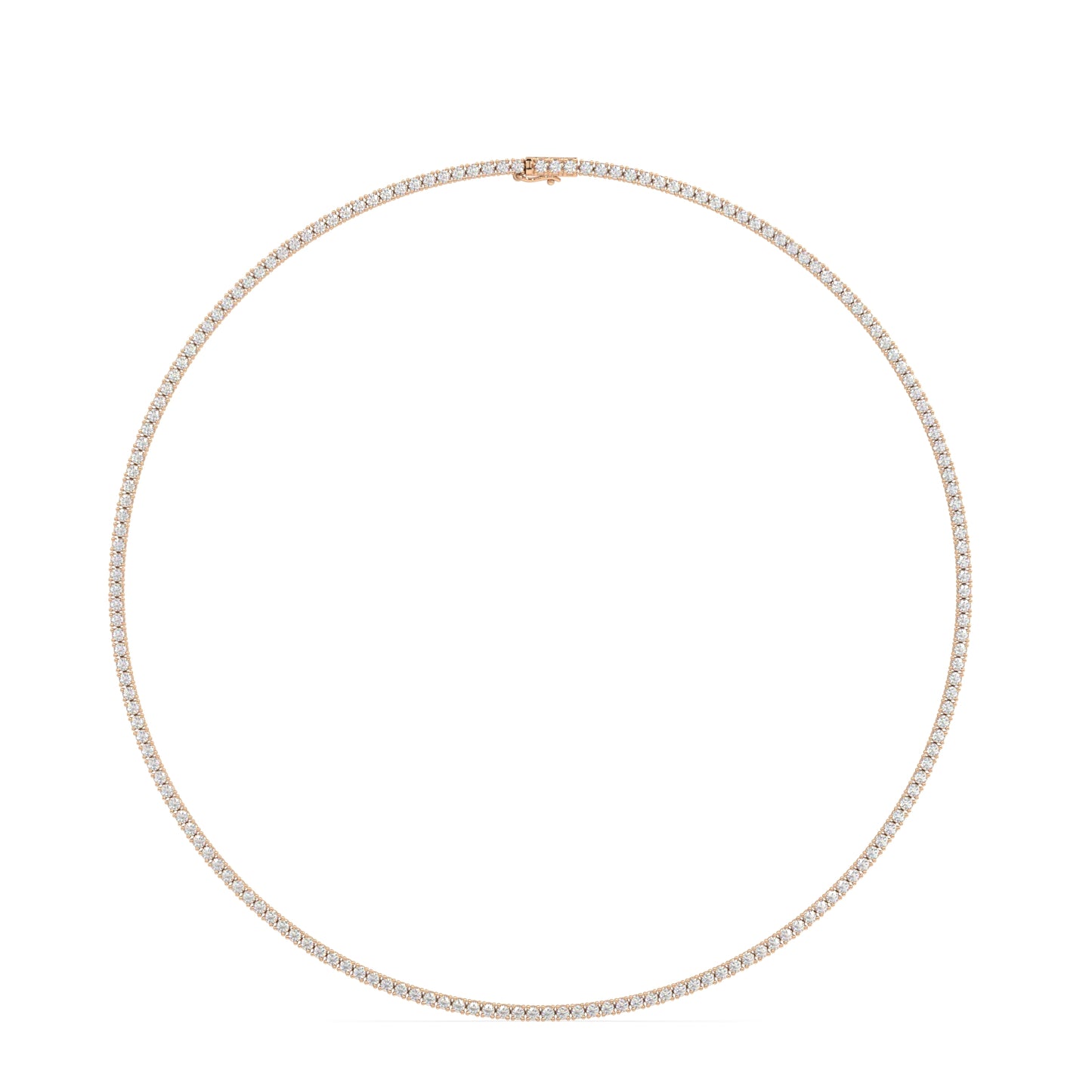 Modern Classic Tennis Necklace