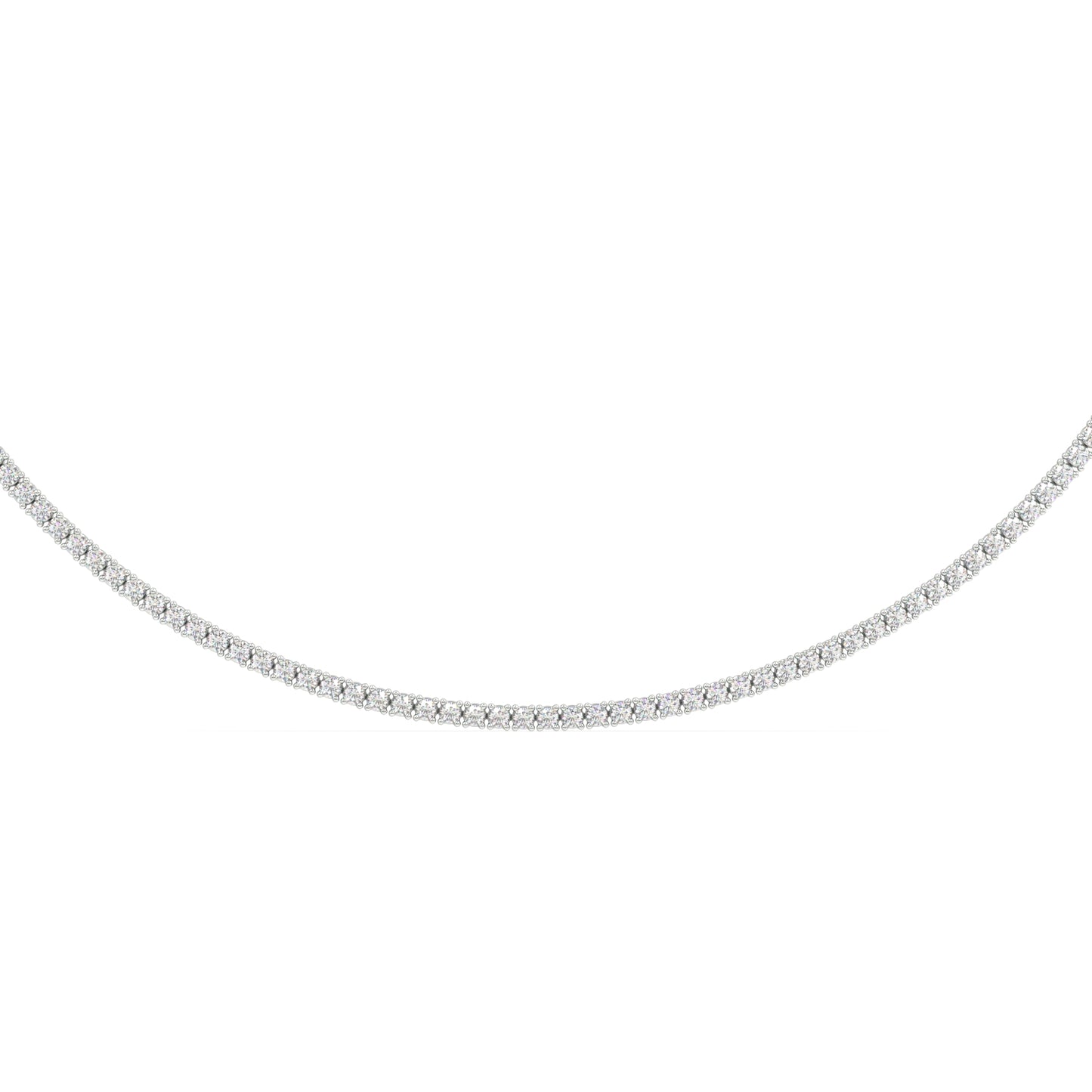 Modern Classic Tennis Necklace