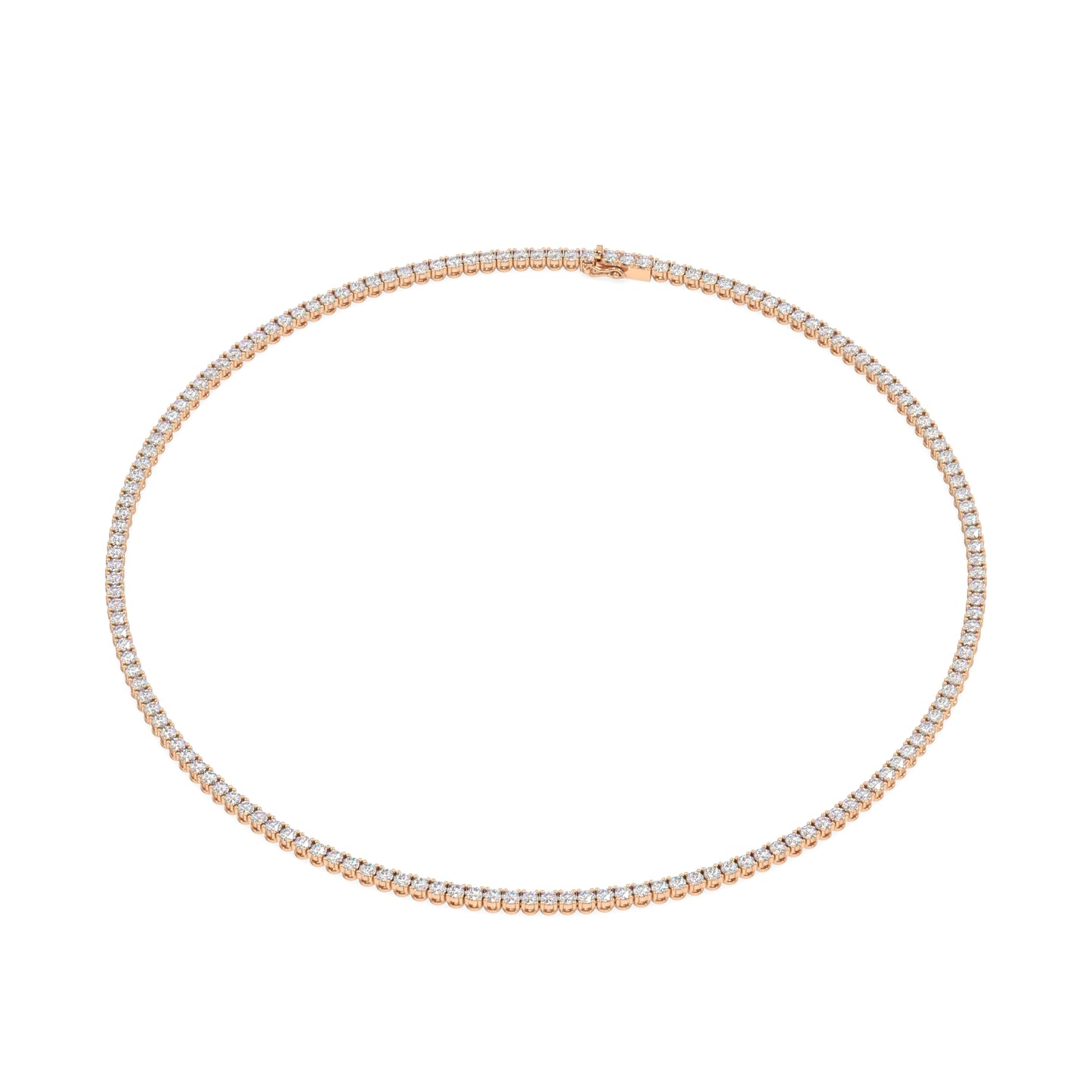 Modern Classic Tennis Necklace