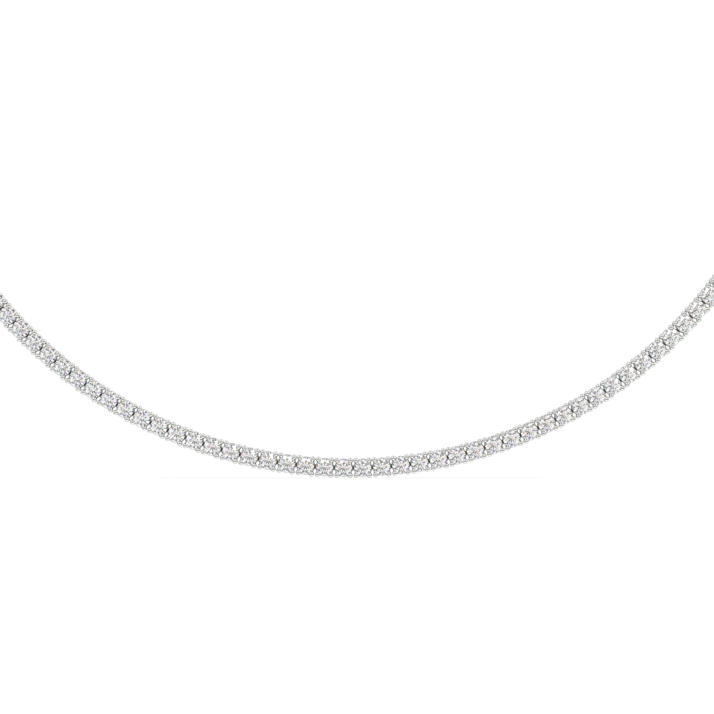 Modern Classic Tennis Necklace