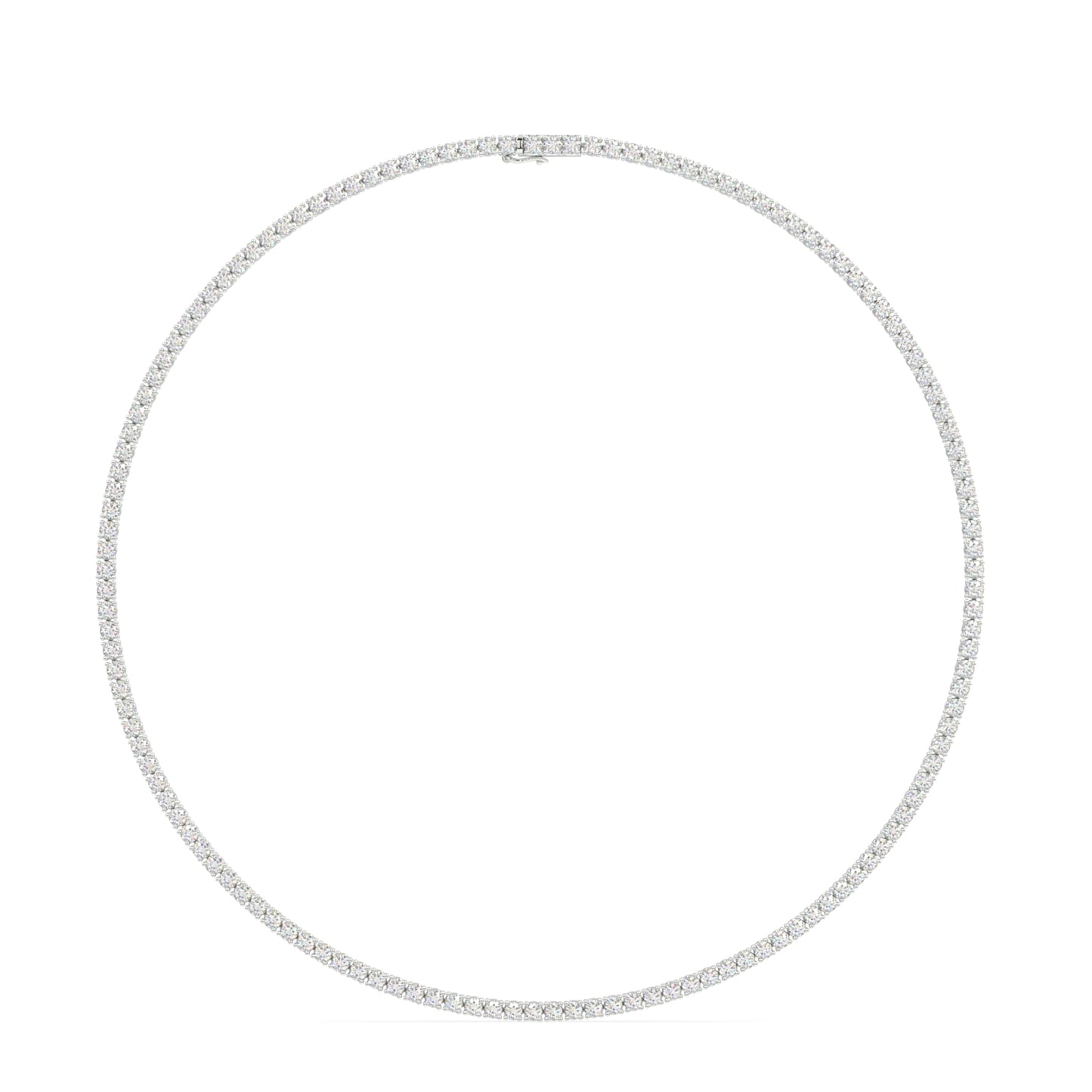 Modern Classic Tennis Necklace