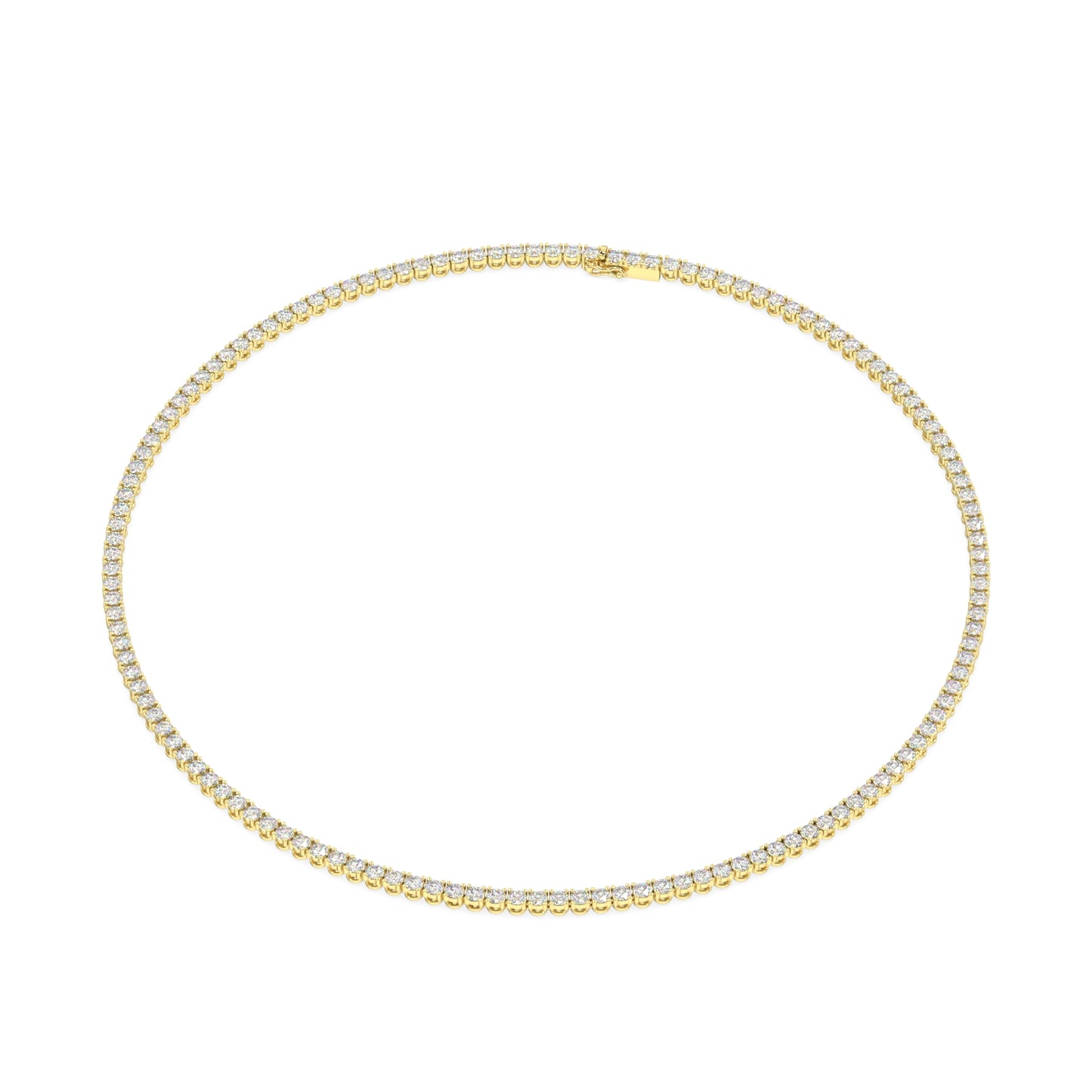 Modern Classic Tennis Necklace