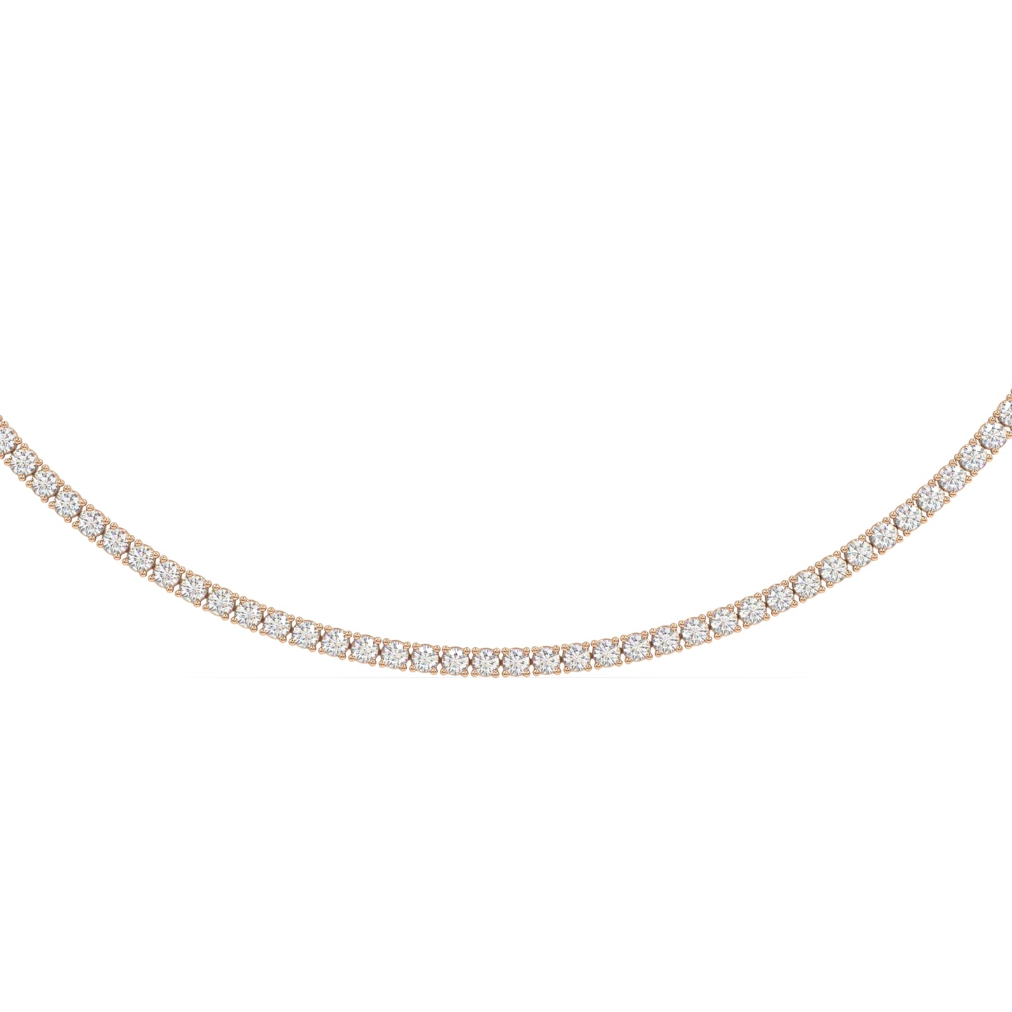 Modern Classic Tennis Necklace