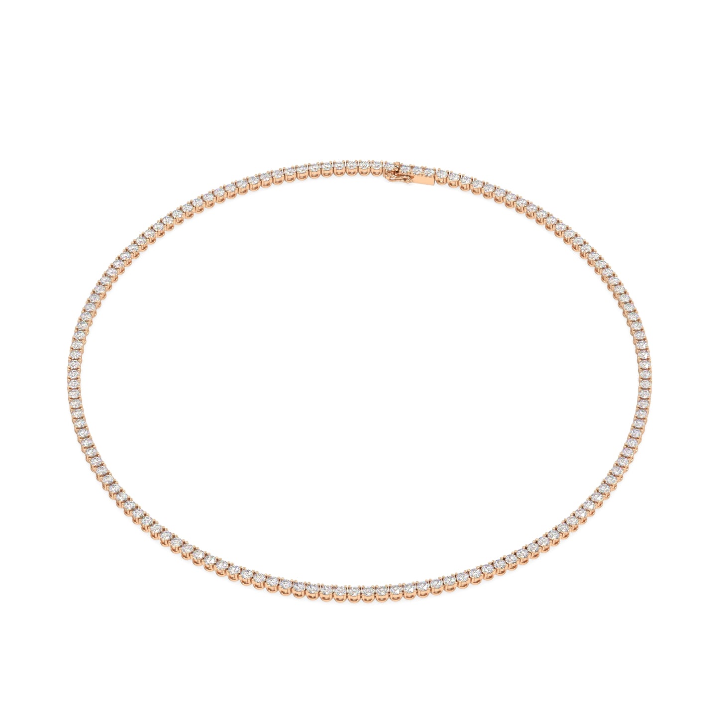 Modern Classic Tennis Necklace