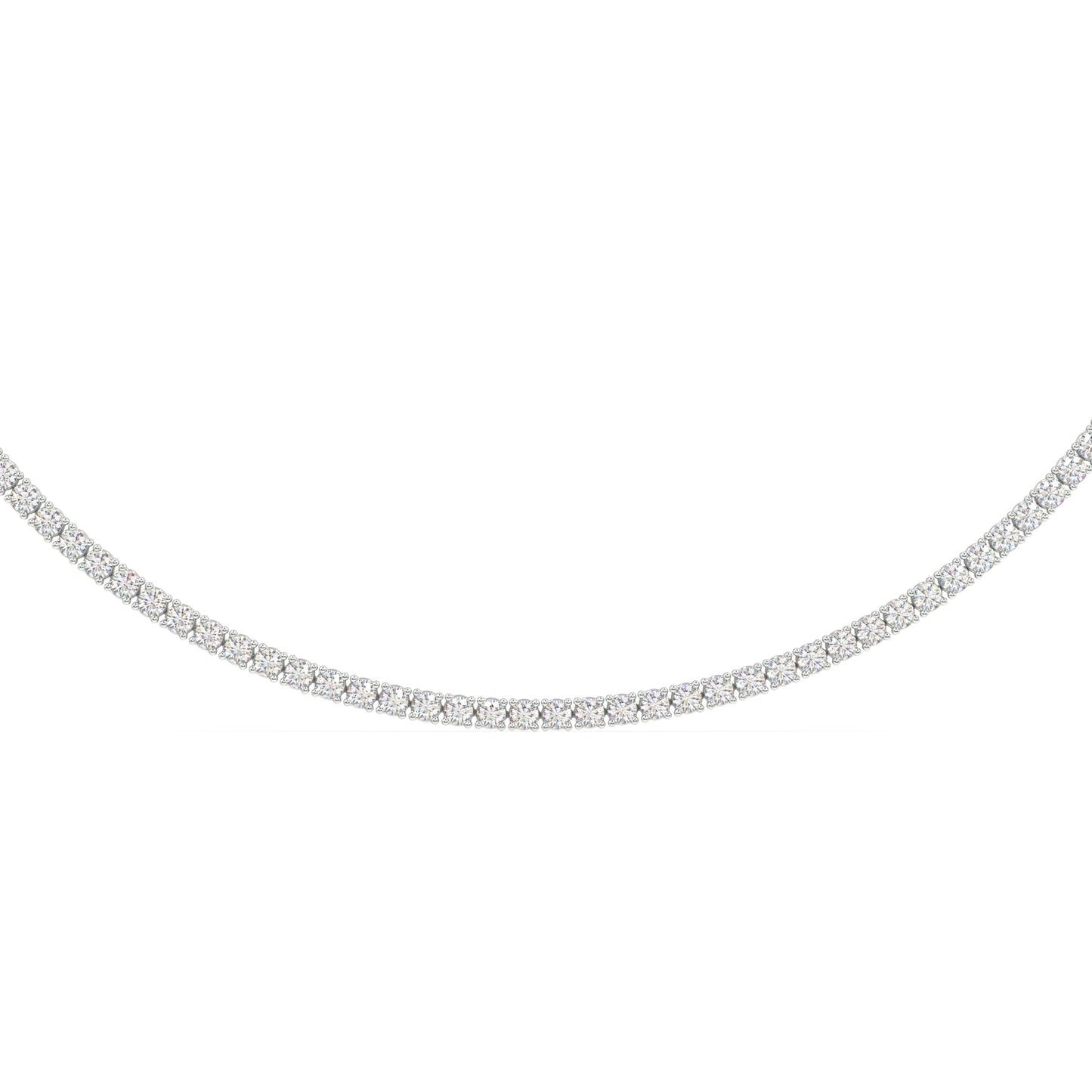 Modern Classic Tennis Necklace