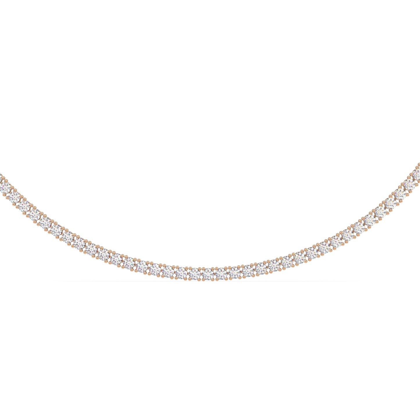 Modern Classic Tennis Necklace