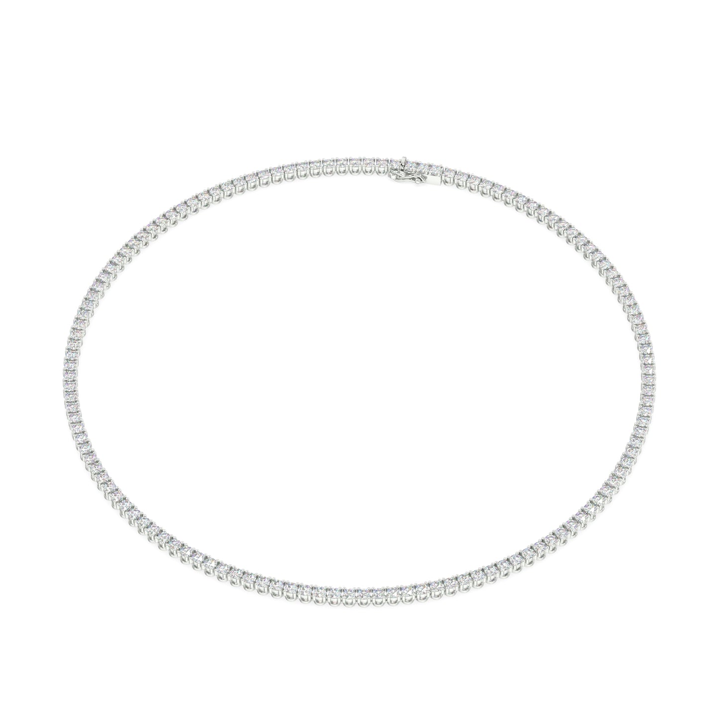 Modern Classic Tennis Necklace