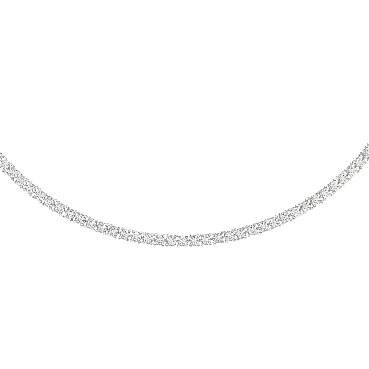 Modern Classic Tennis Necklace