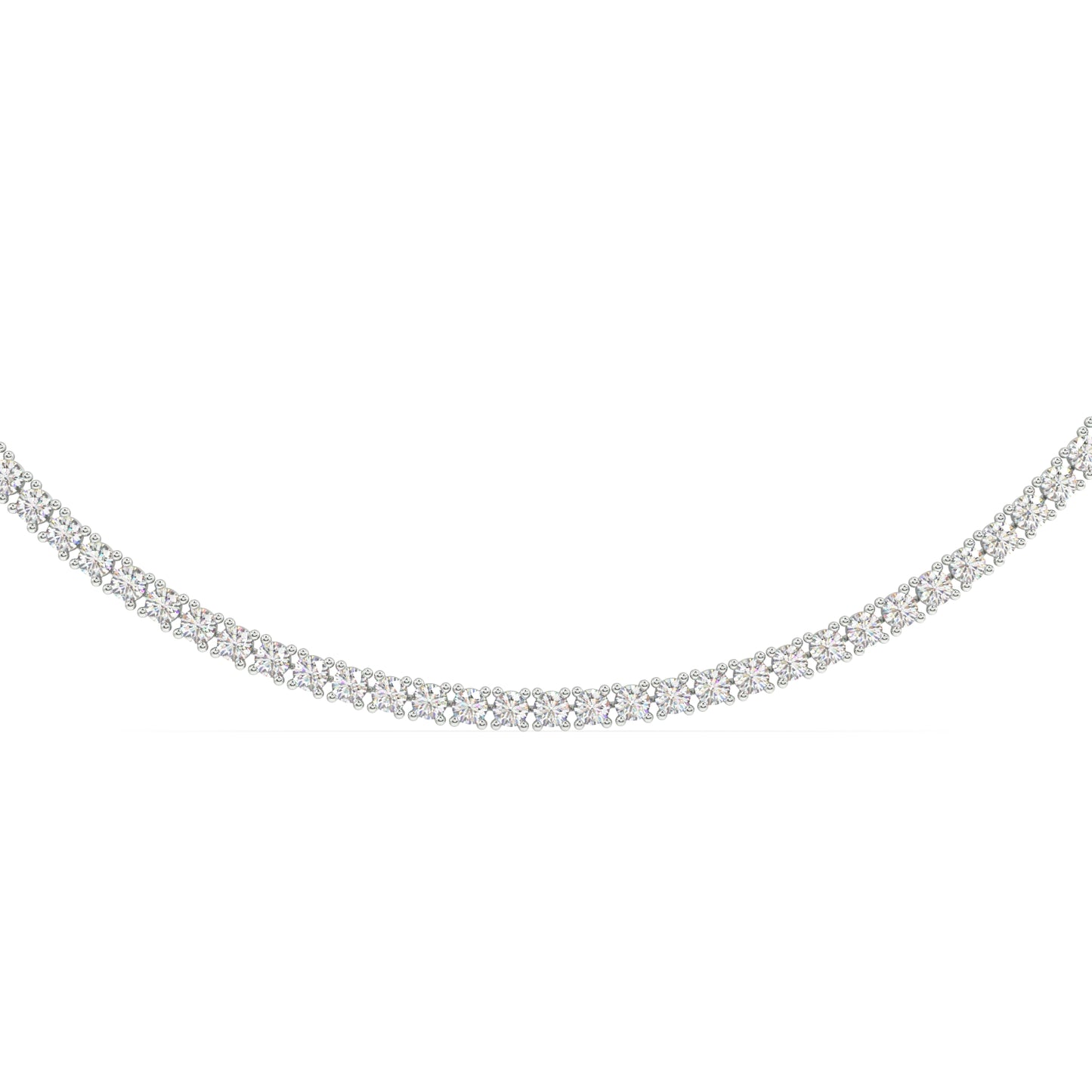 Modern Classic Tennis Necklace