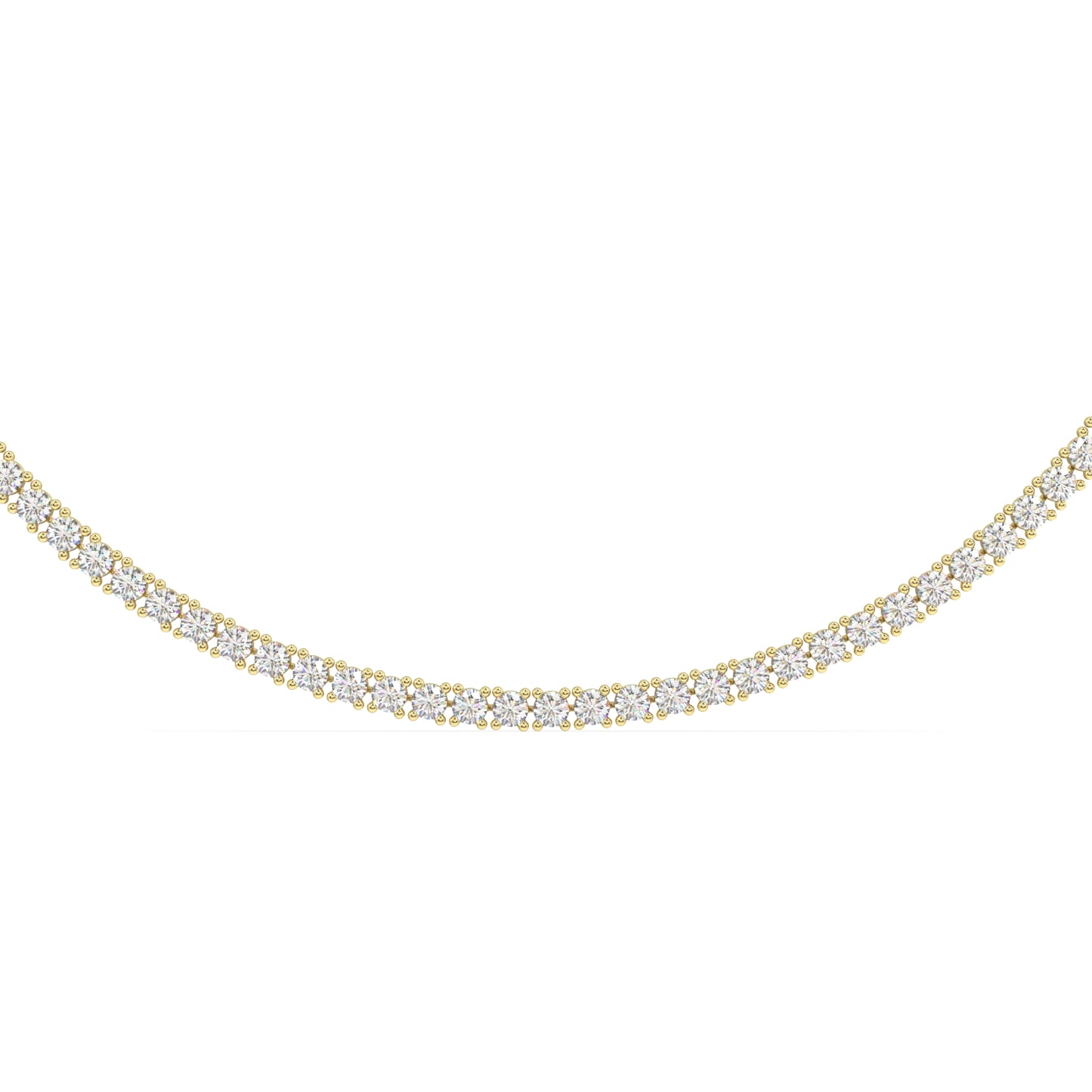 Modern Classic Tennis Necklace