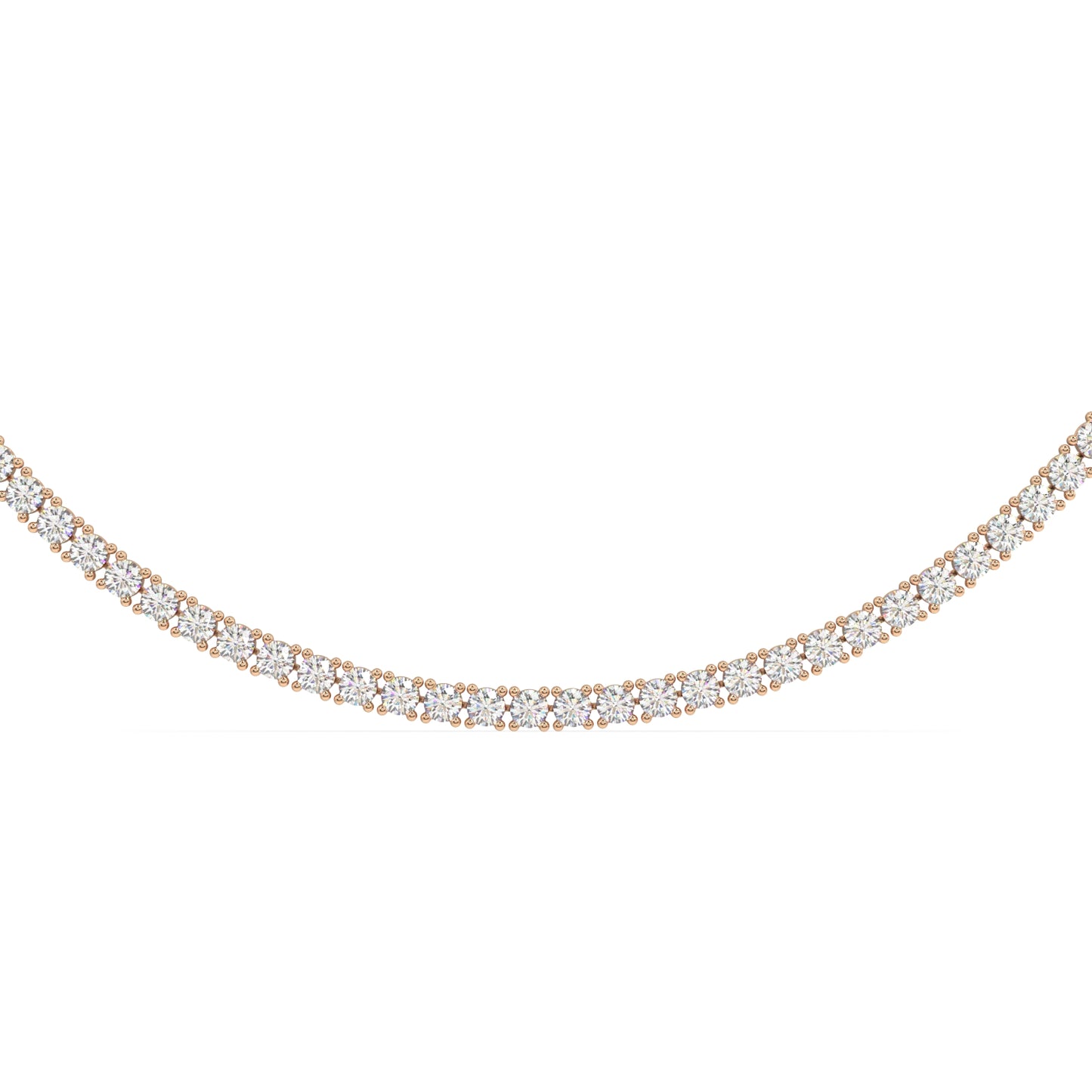 Modern Classic Tennis Necklace