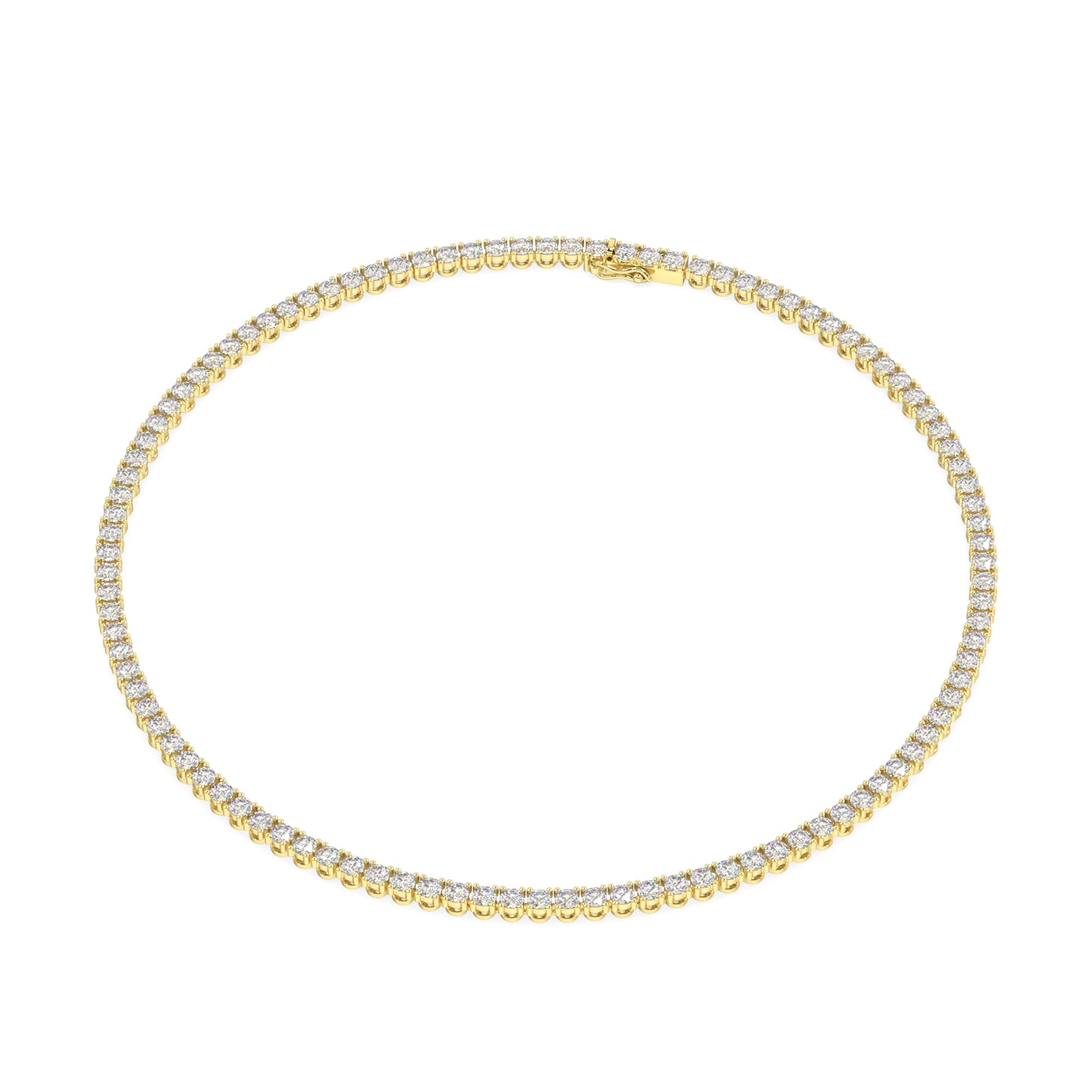 Modern Classic Tennis Necklace