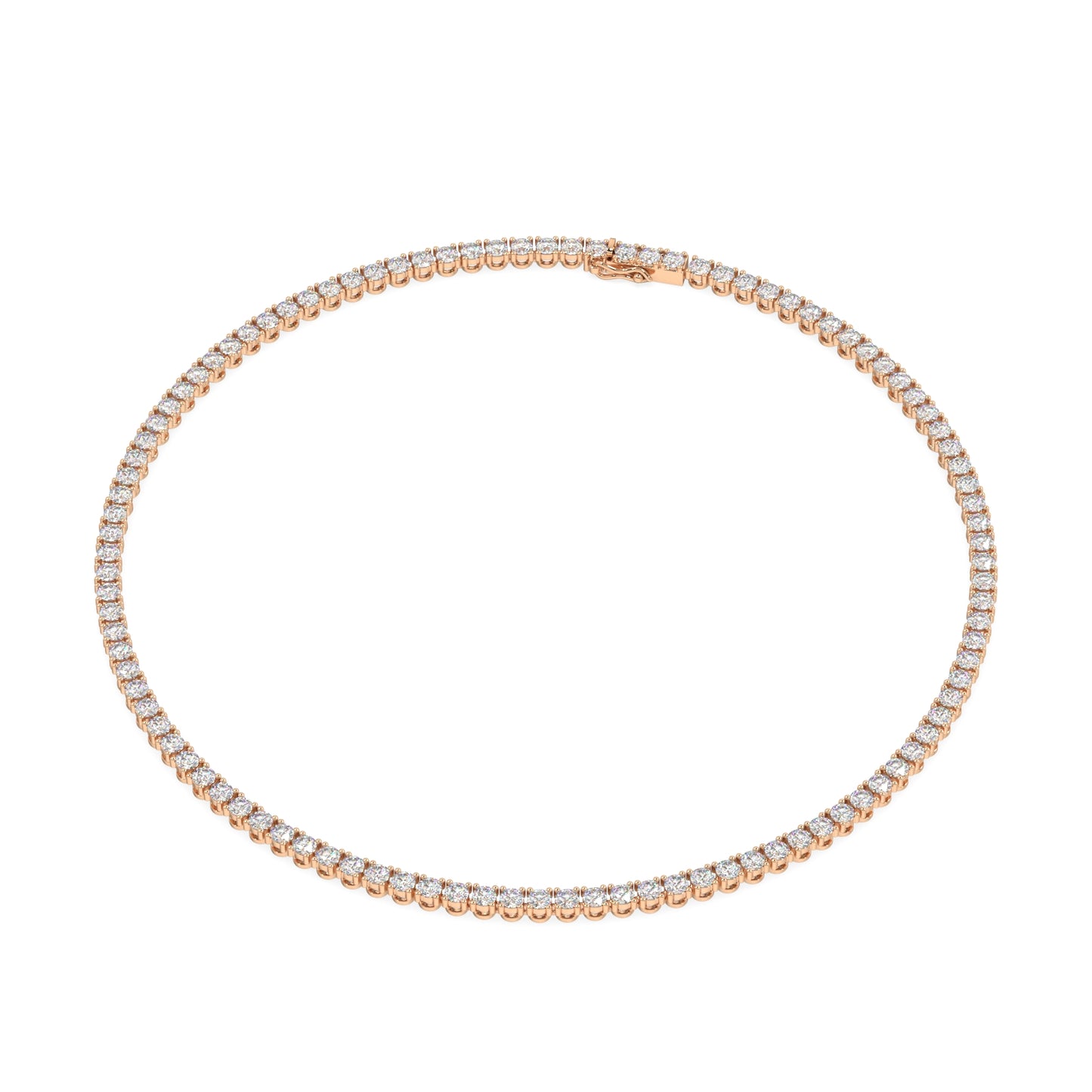 Modern Classic Tennis Necklace