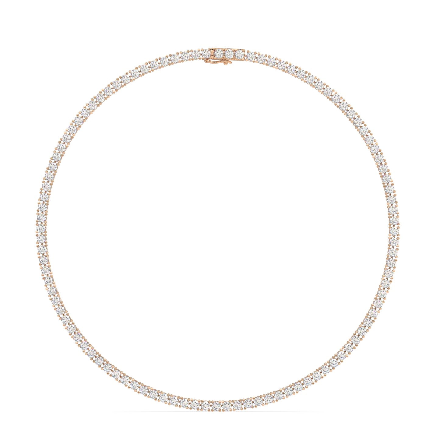 Modern Classic Tennis Necklace