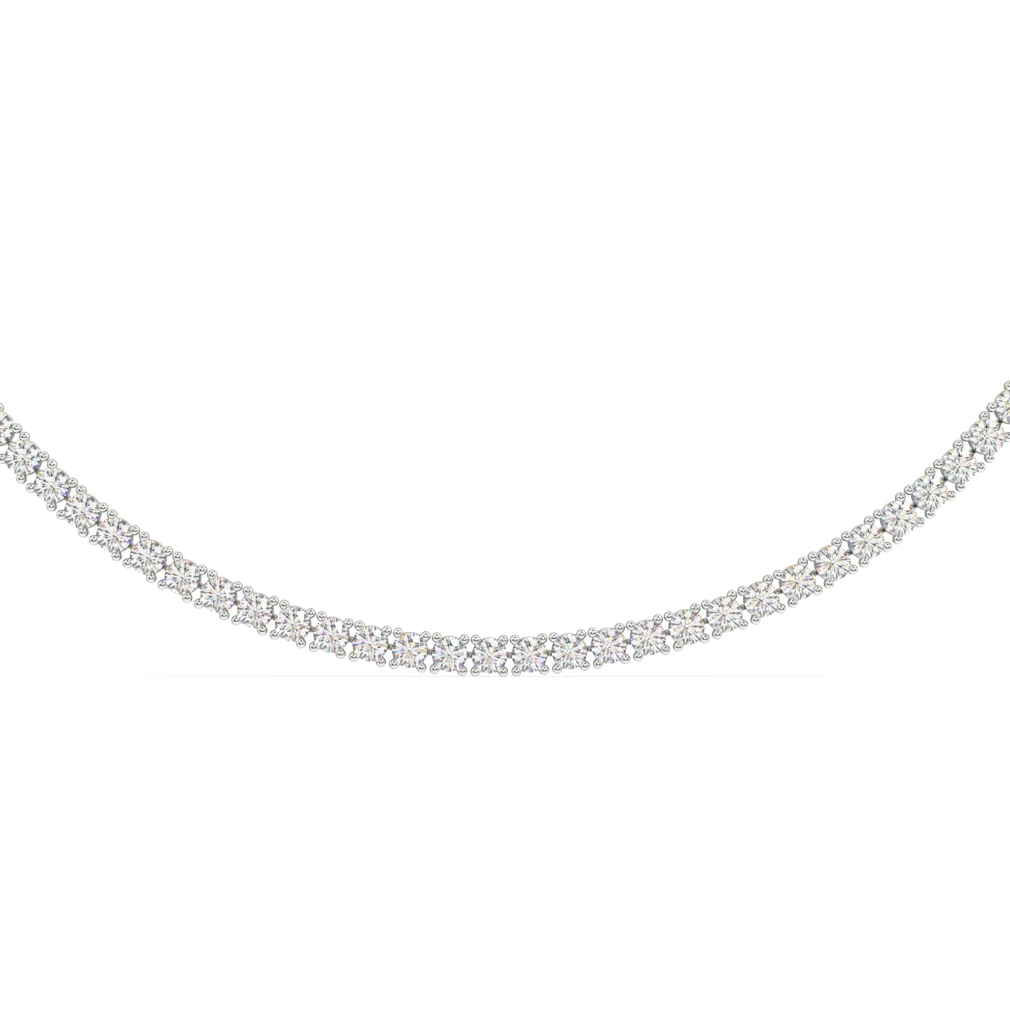 Modern Classic Tennis Necklace