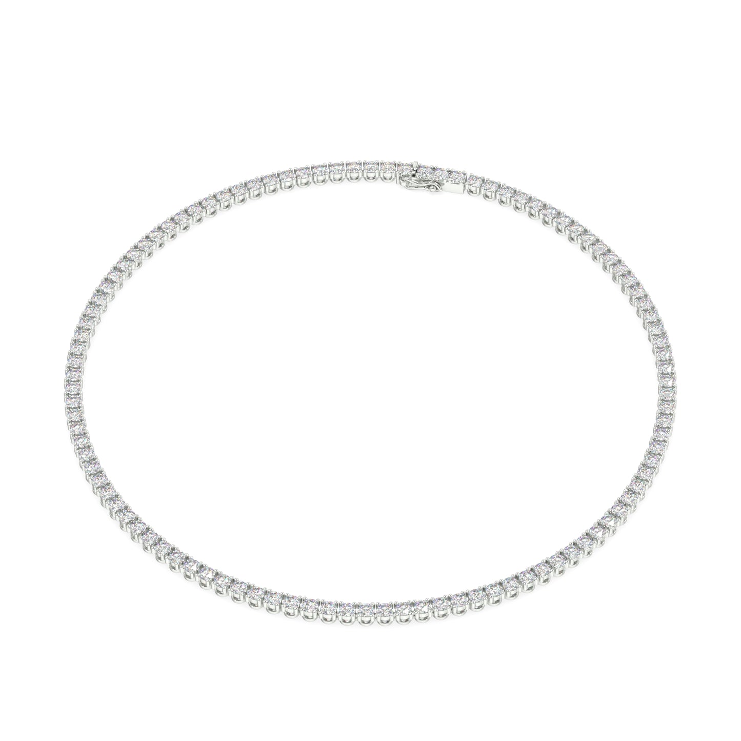 Modern Classic Tennis Necklace