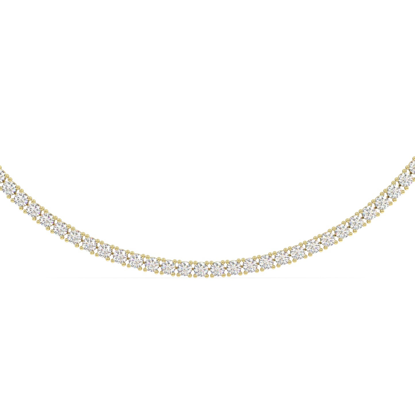 Modern Classic Tennis Necklace