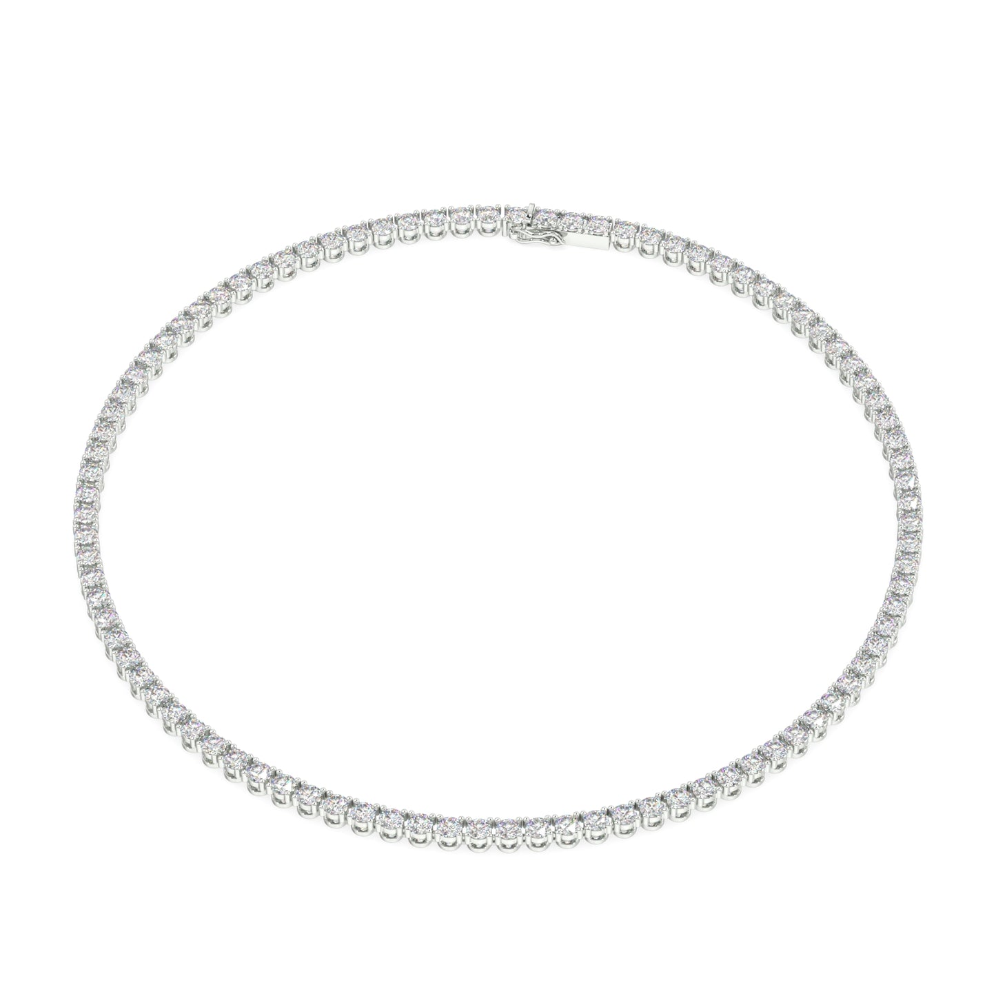 Modern Classic Tennis Necklace