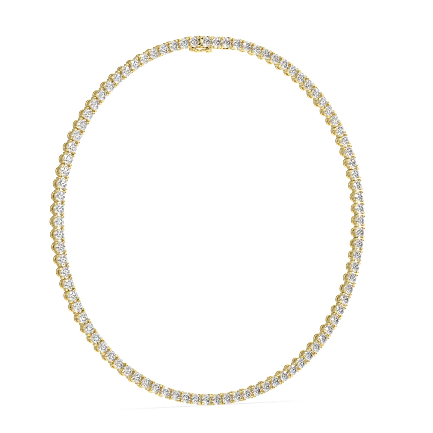 Modern Classic Tennis Necklace