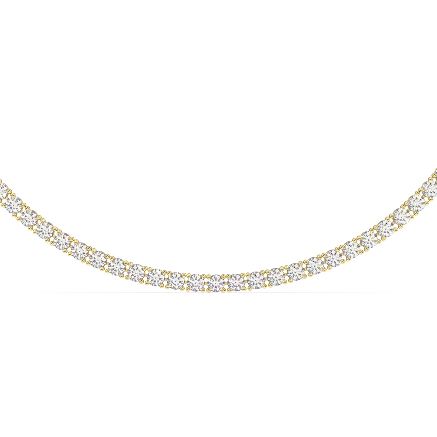 Modern Classic Tennis Necklace