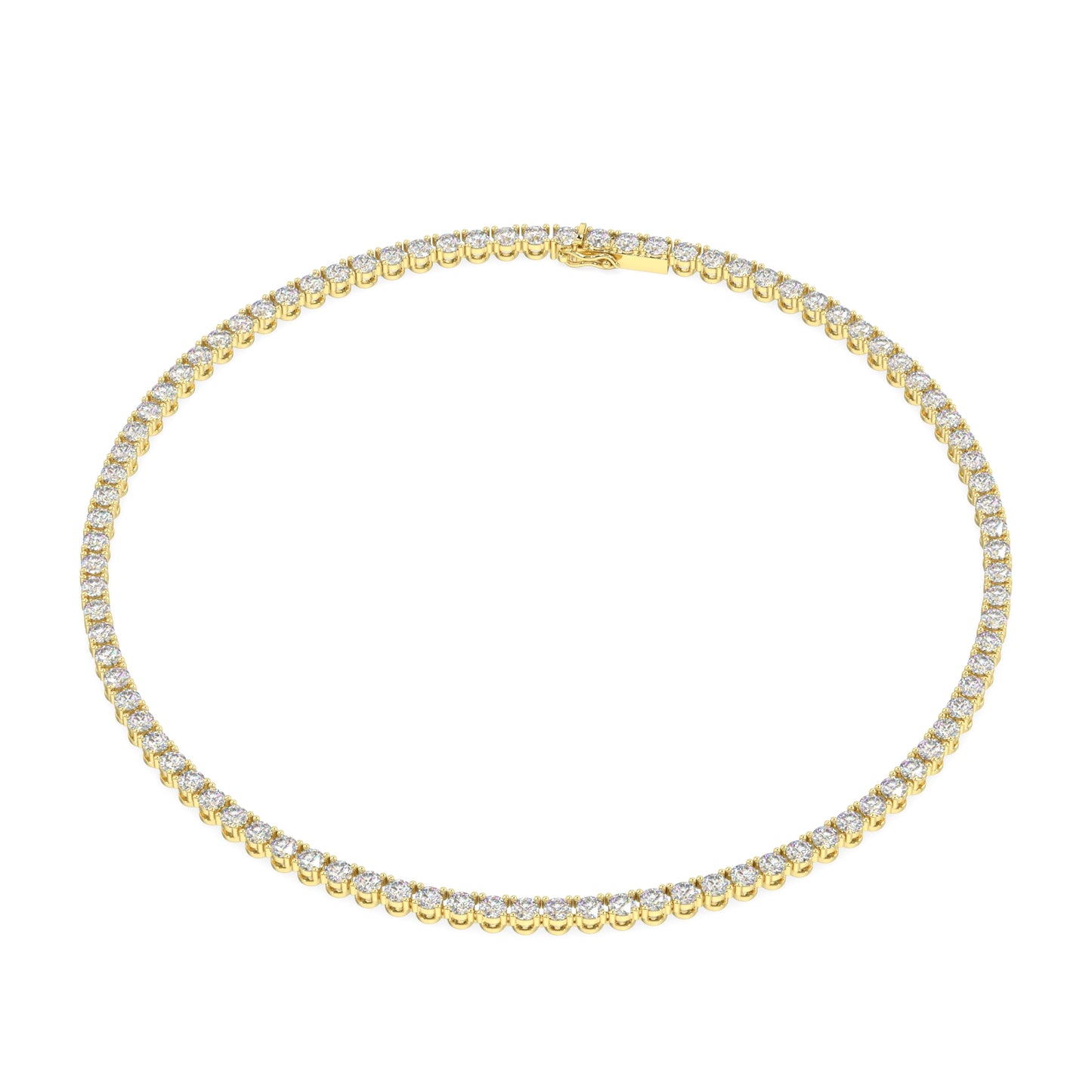 Modern Classic Tennis Necklace