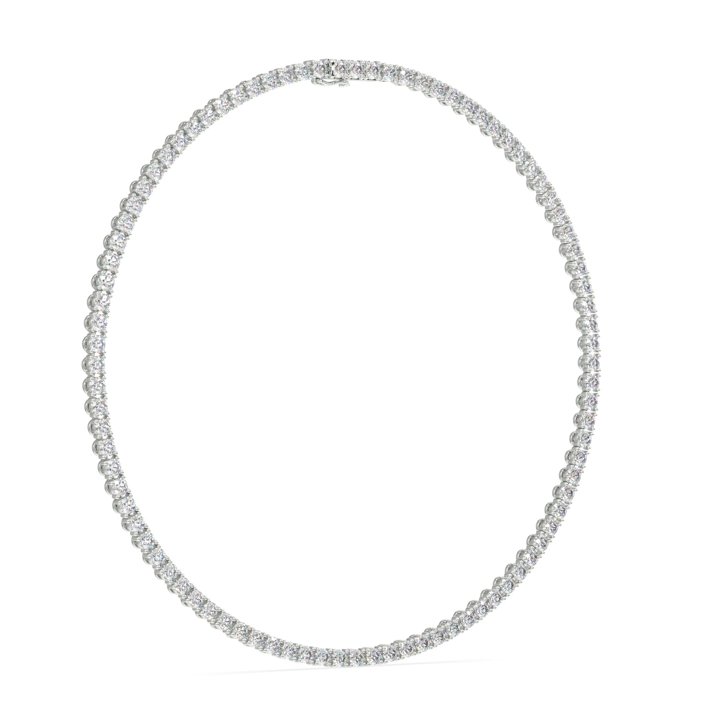 Modern Classic Tennis Necklace