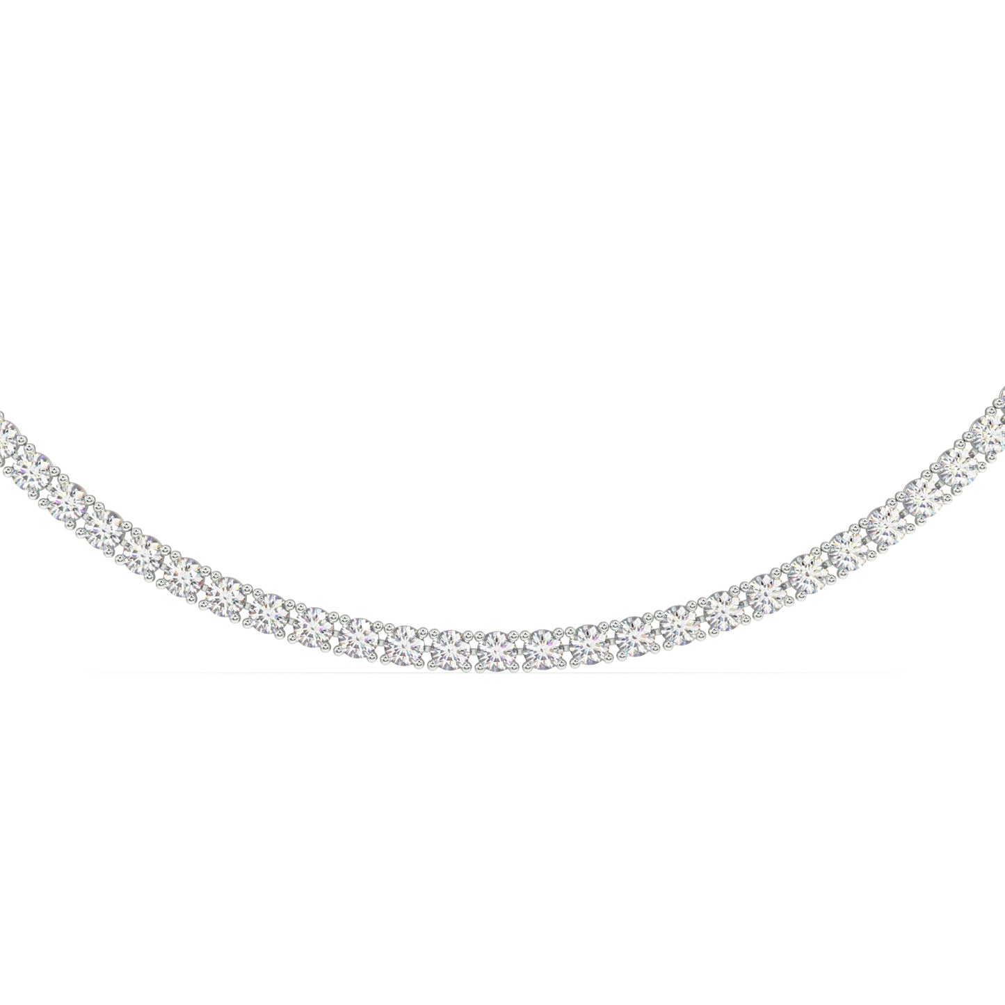 Modern Classic Tennis Necklace