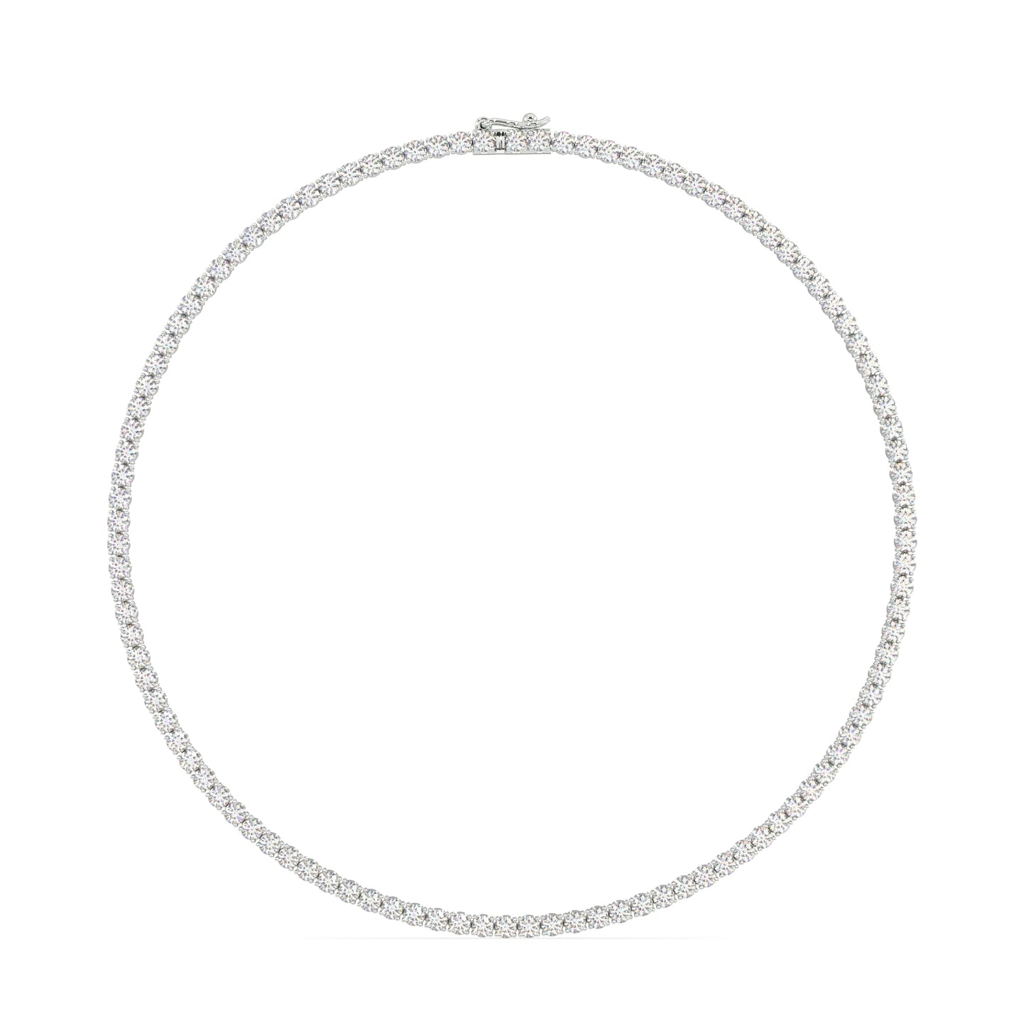 Modern Classic Tennis Necklace