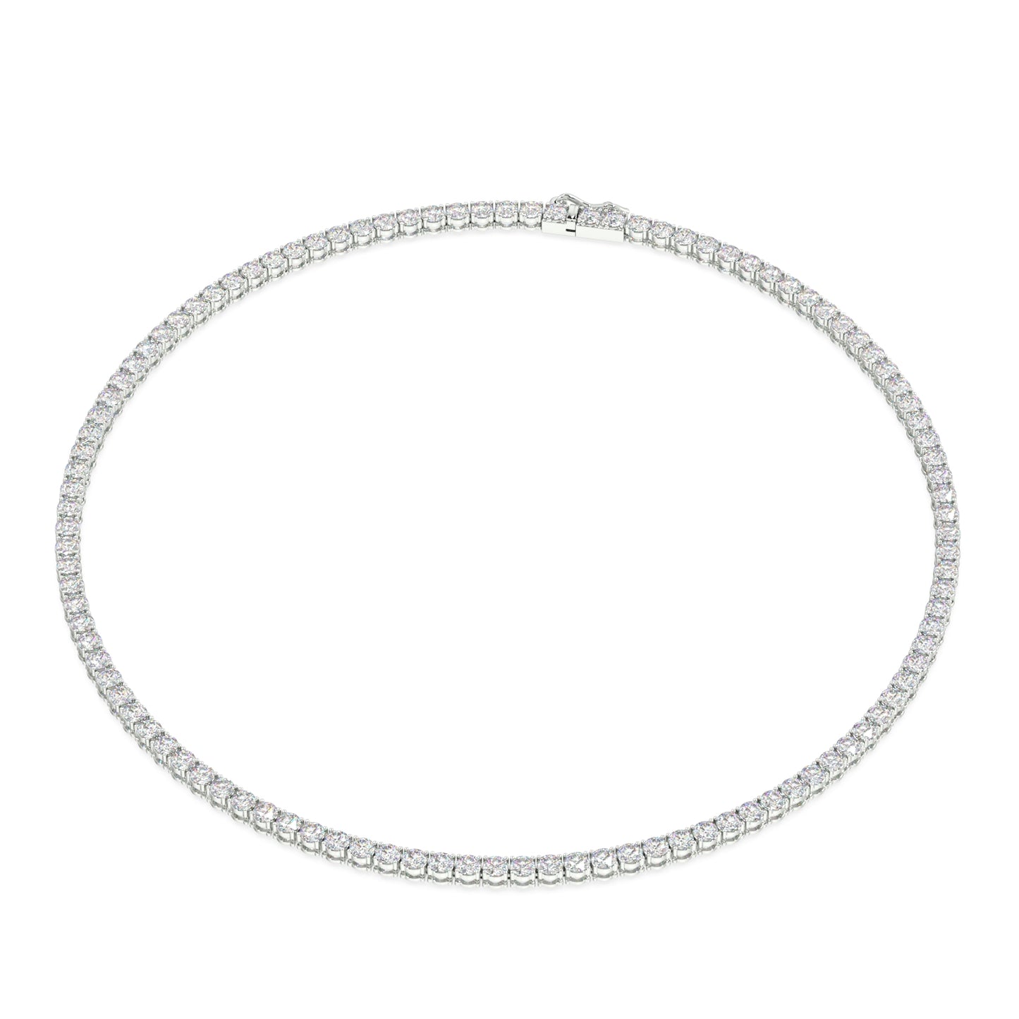 Modern Classic Tennis Necklace