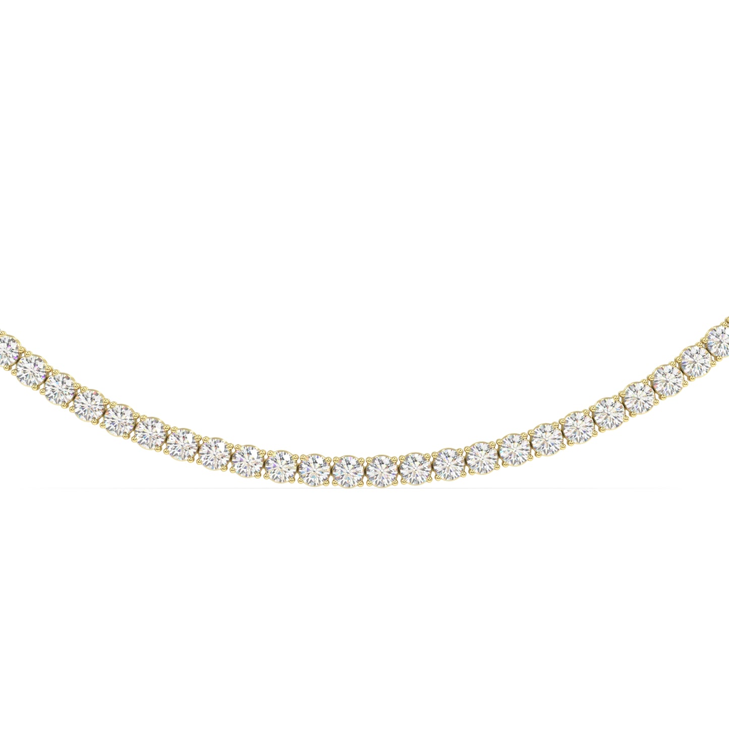 Modern Classic Tennis Necklace