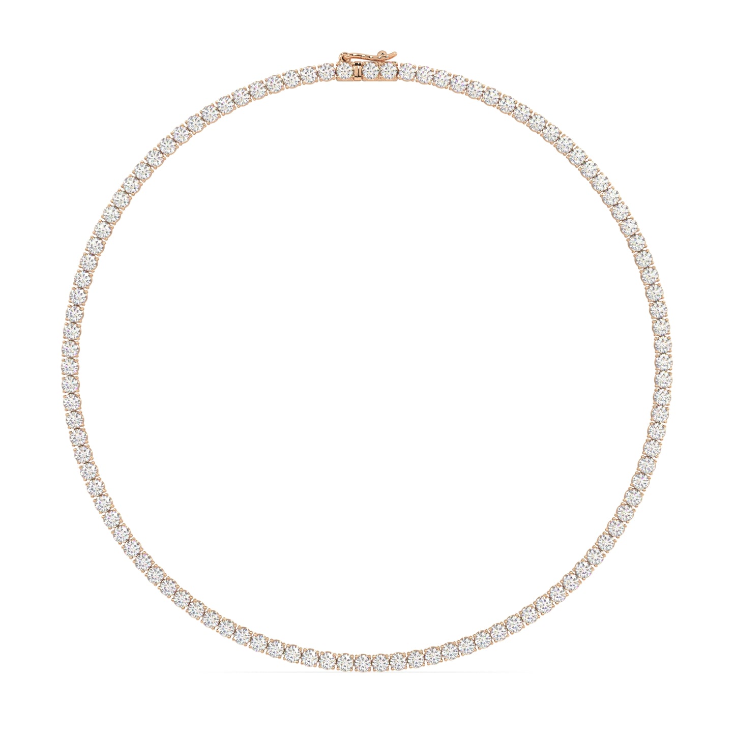 Modern Classic Tennis Necklace