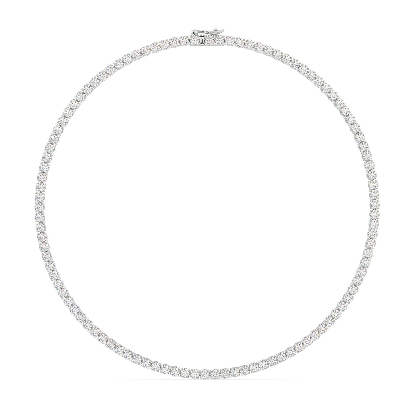 Modern Classic Tennis Necklace