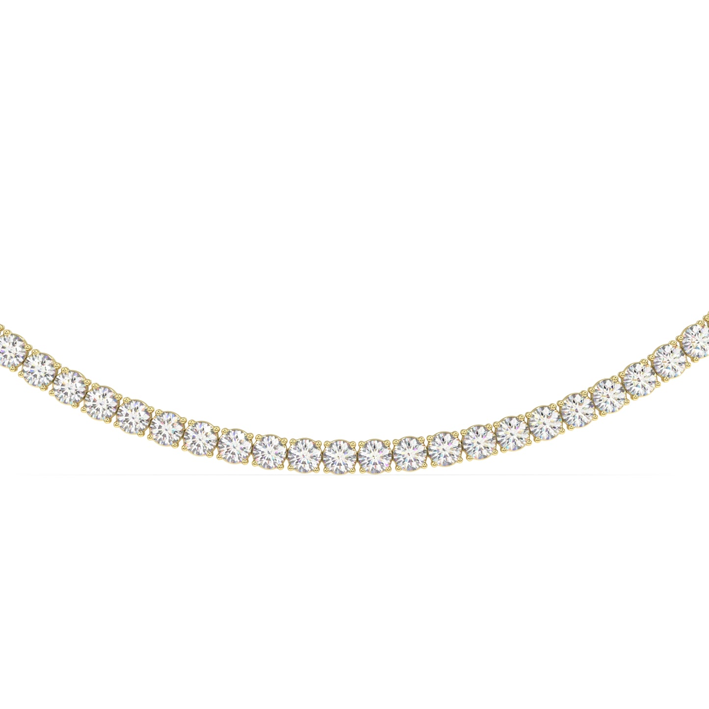 Modern Classic Tennis Necklace