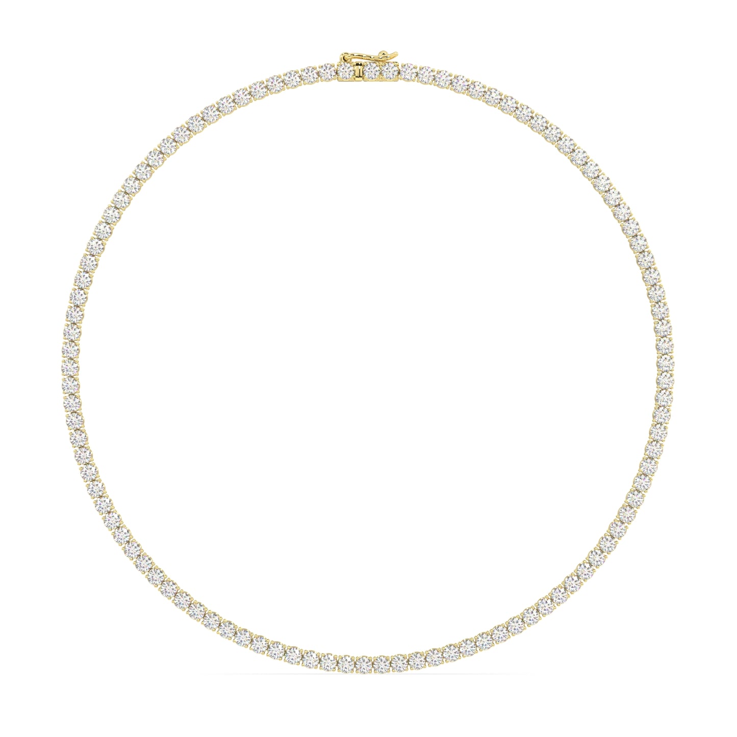 Modern Classic Tennis Necklace