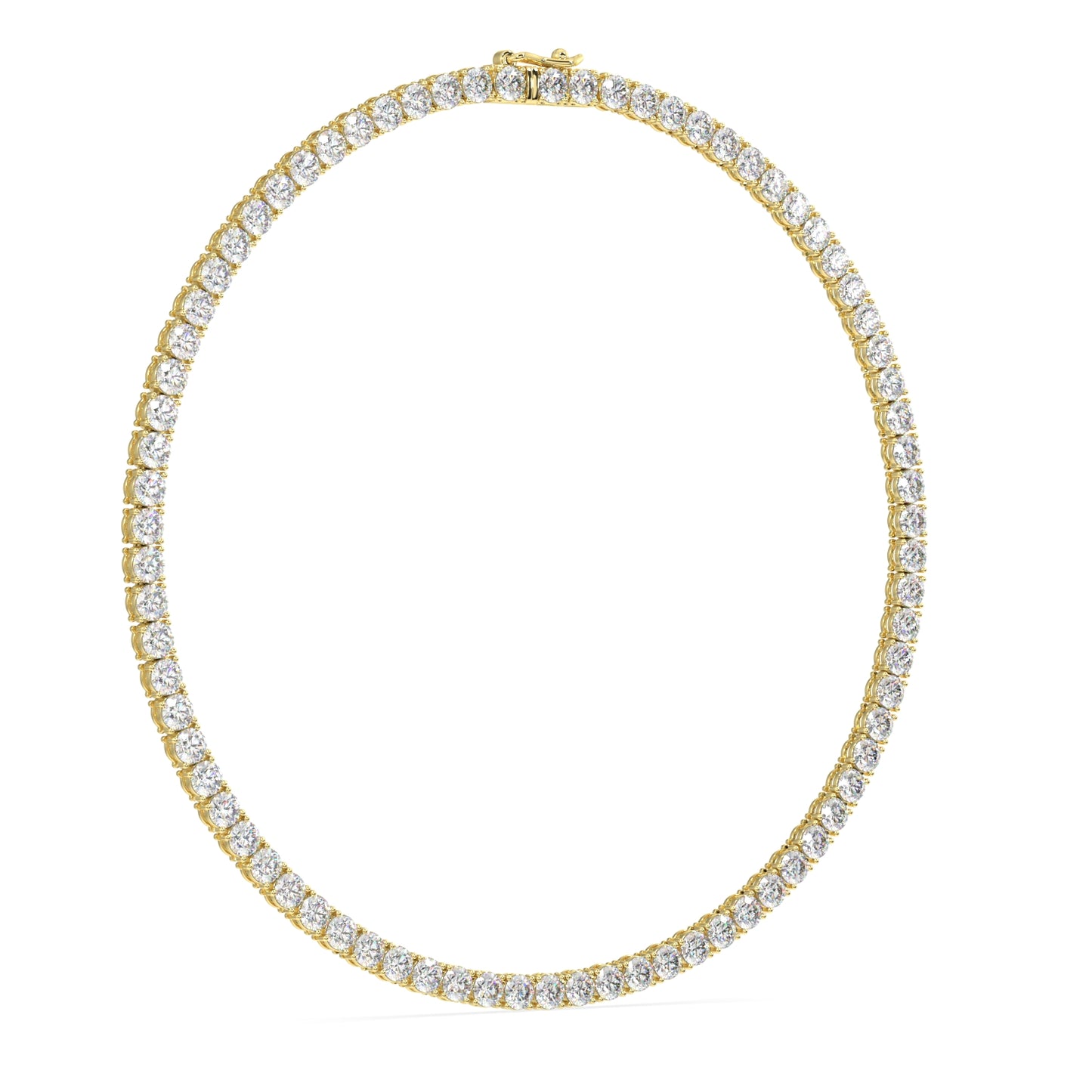 Modern Classic Tennis Necklace