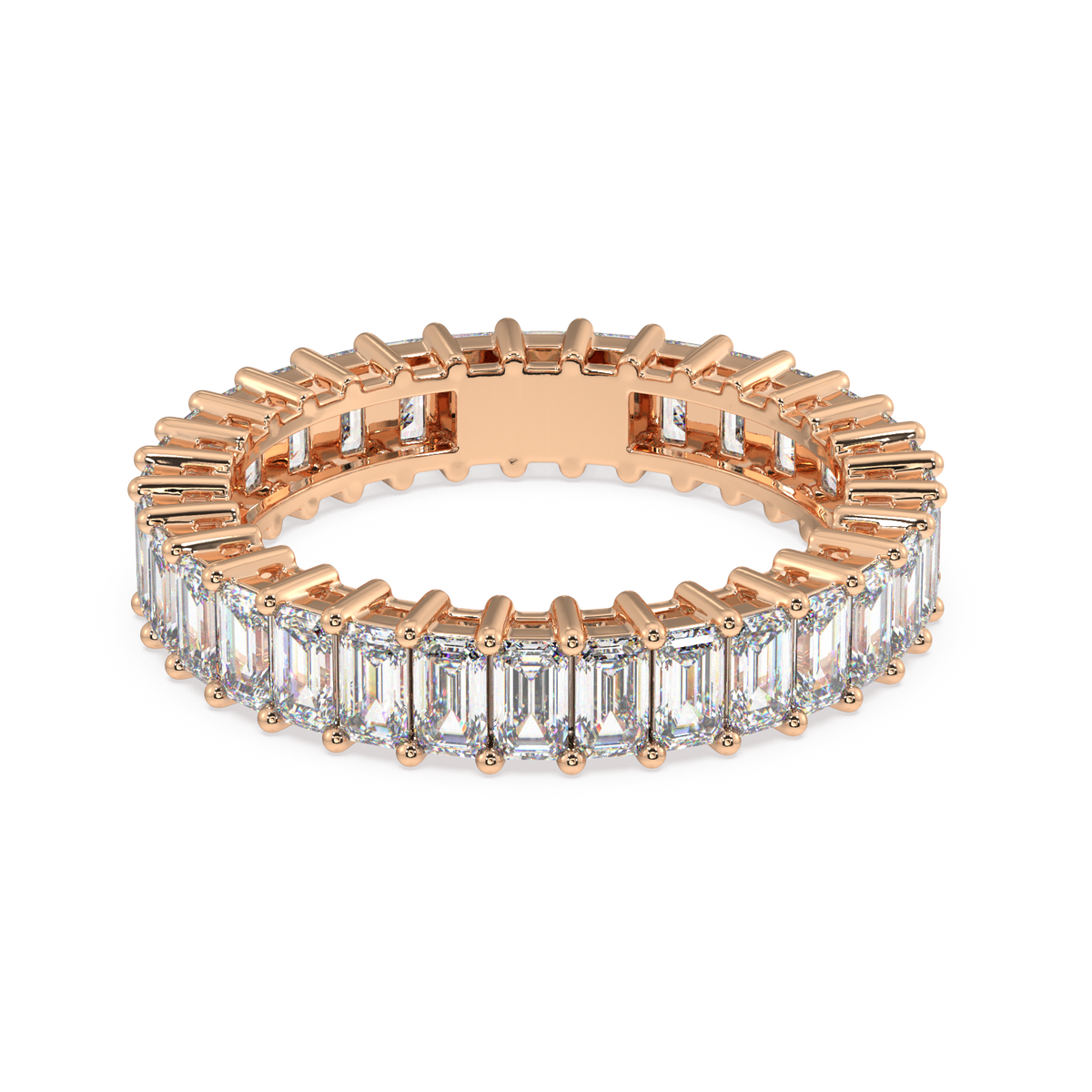 Melrose Emerald Classic Eternity Bands - 3ct