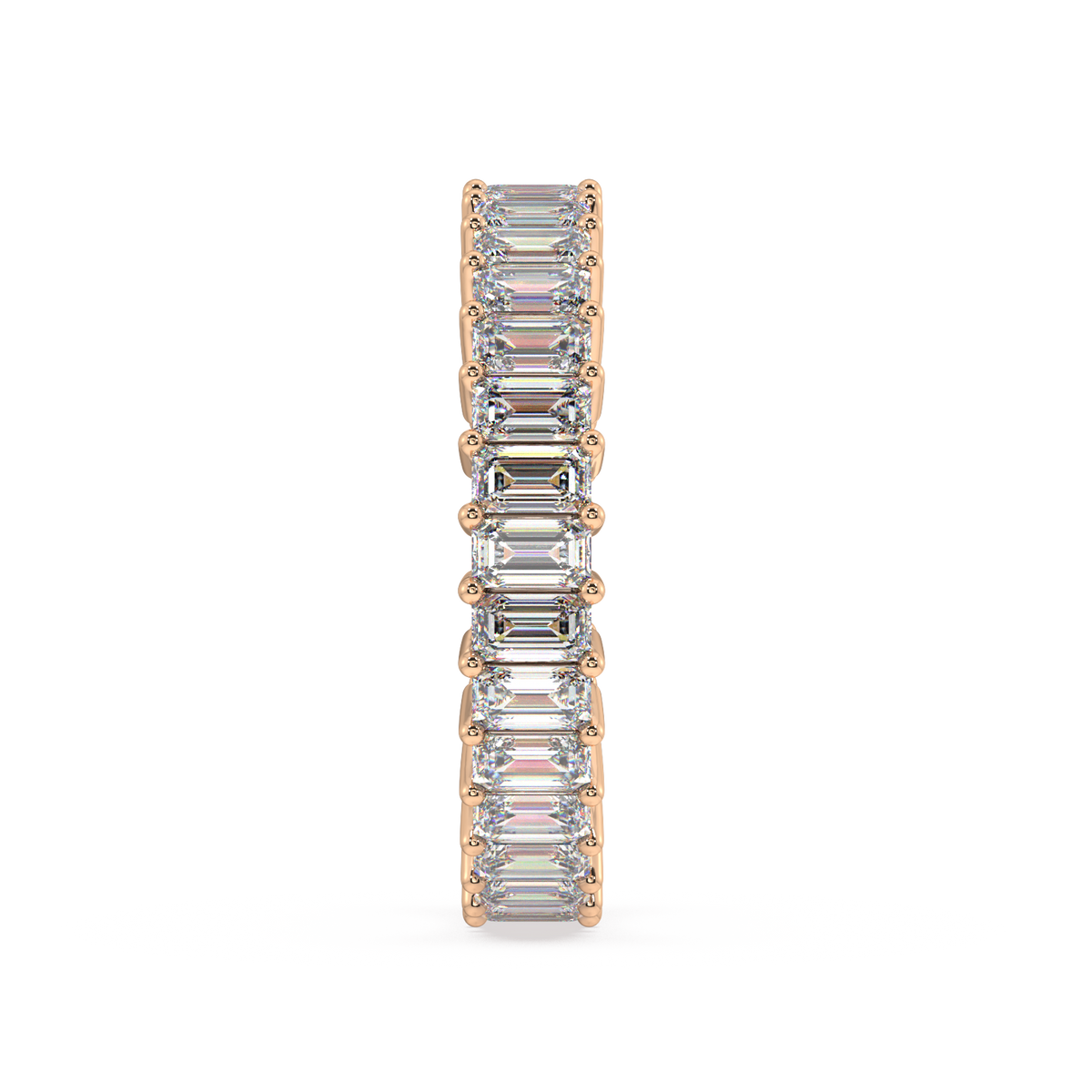 Melrose Emerald Classic Eternity Bands - 3ct