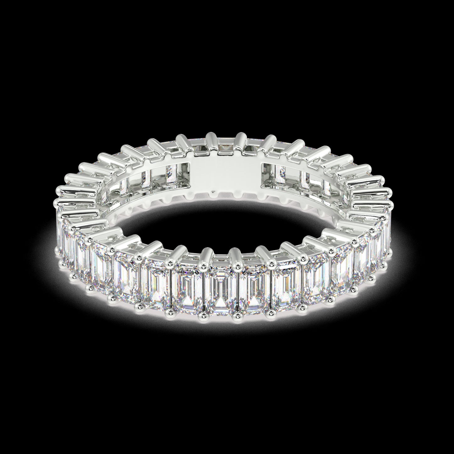 Melrose Emerald Classic Eternity Bands