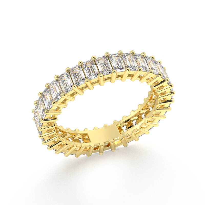 Melrose Emerald Classic Eternity Bands