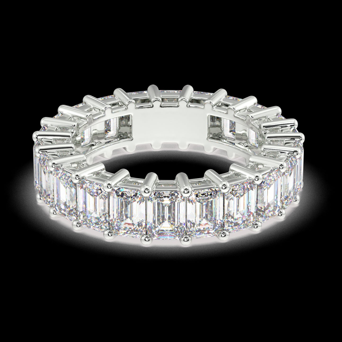 Melrose Emerald Classic Eternity Bands