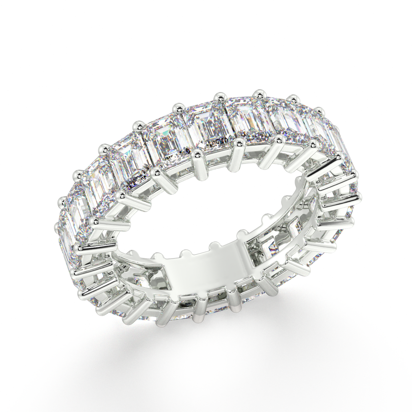 Melrose Emerald Classic Eternity Bands