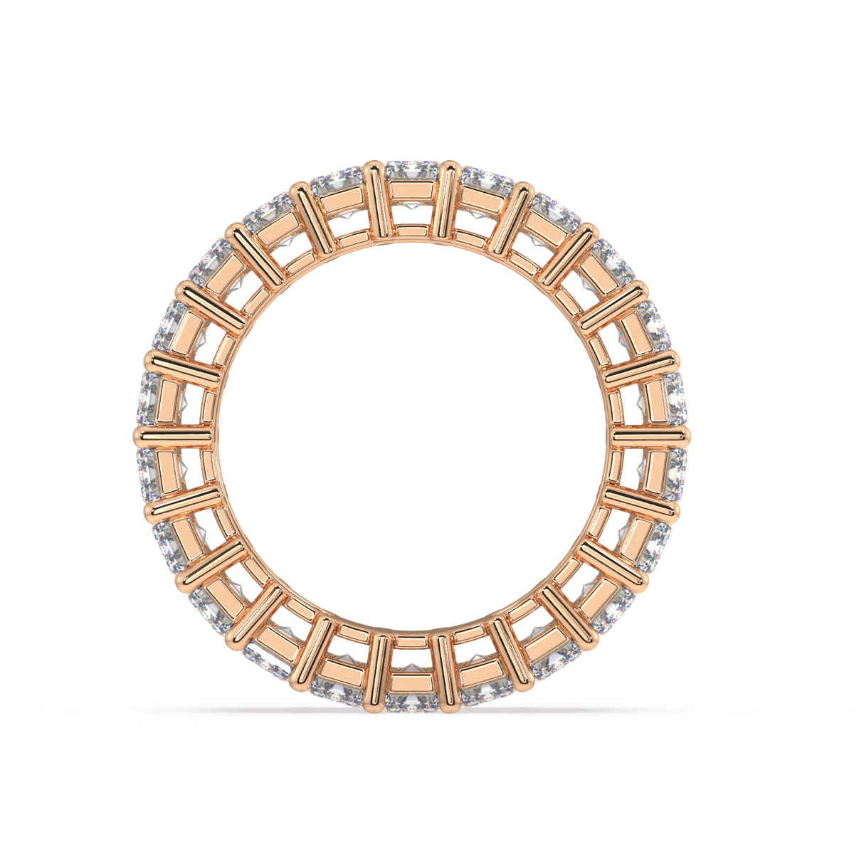 Melrose Emerald Classic Eternity Bands - 6ct