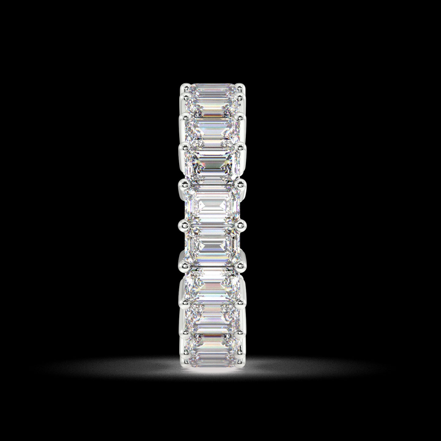 Melrose Emerald Classic Eternity Bands