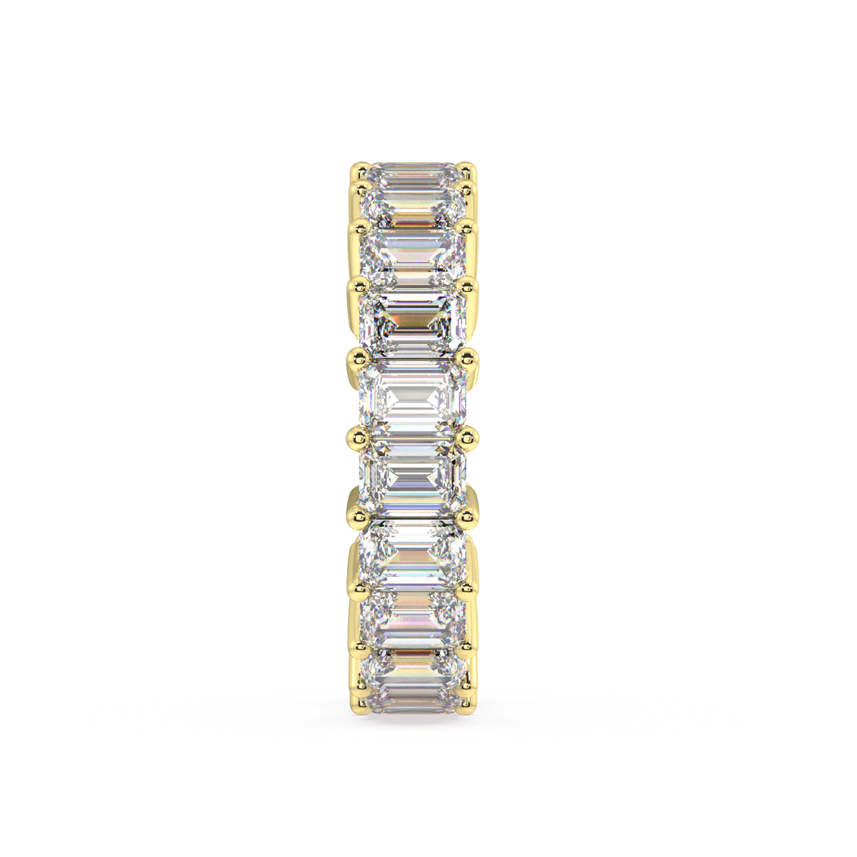 Melrose Emerald Classic Eternity Bands - 6ct